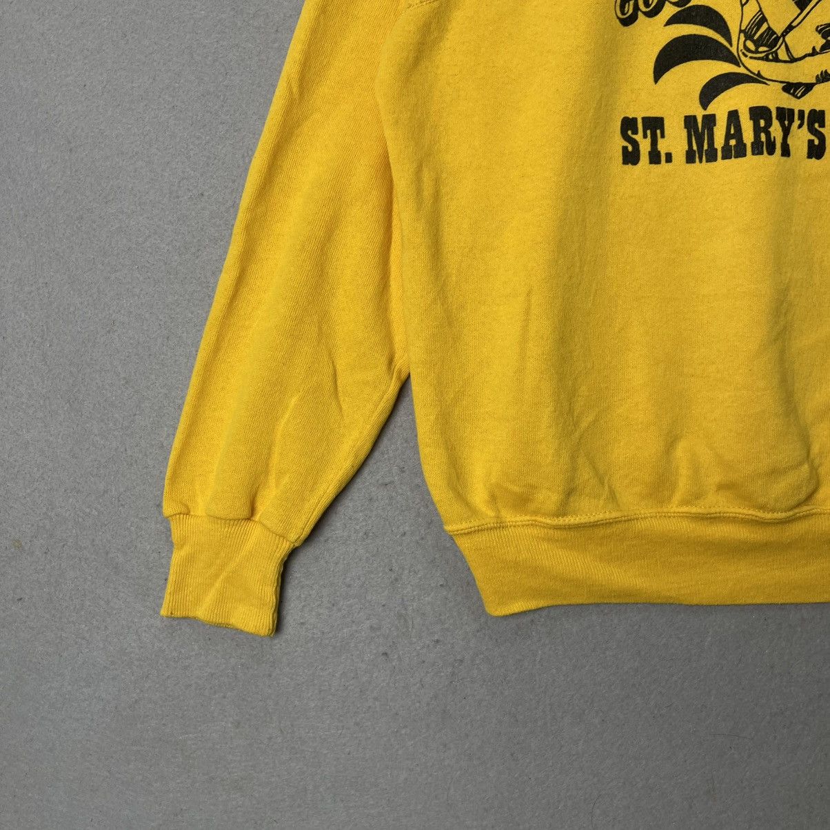 Vintage Vintage 80s Bassett Walker St. Marys River Sweatshirt Yellow Size US M / EU 48-50 / 2 - 5 Thumbnail