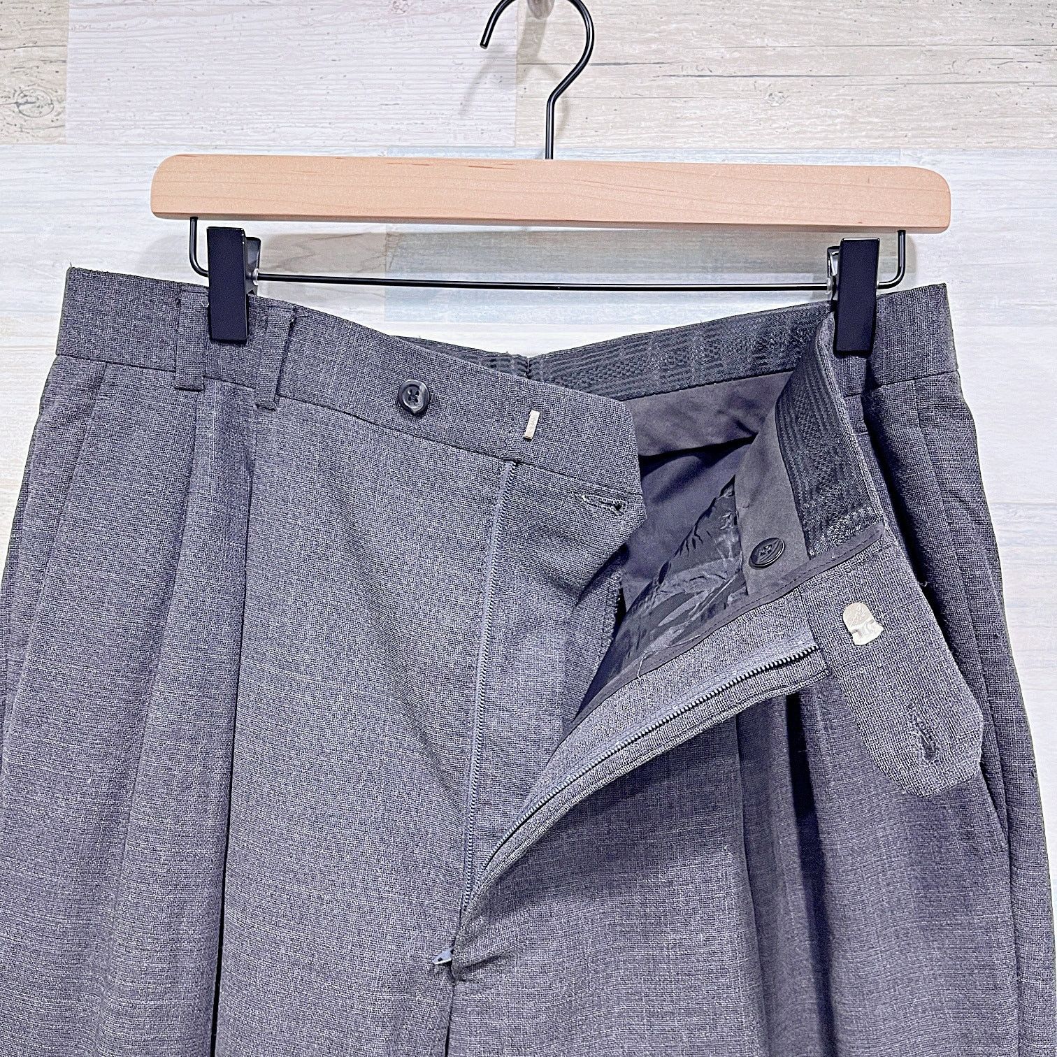 Jhane Barnes Jhane Barnes Vintage Wool Hopsack Suit Gray Mens 42L 36W Size 42L - 10 Thumbnail