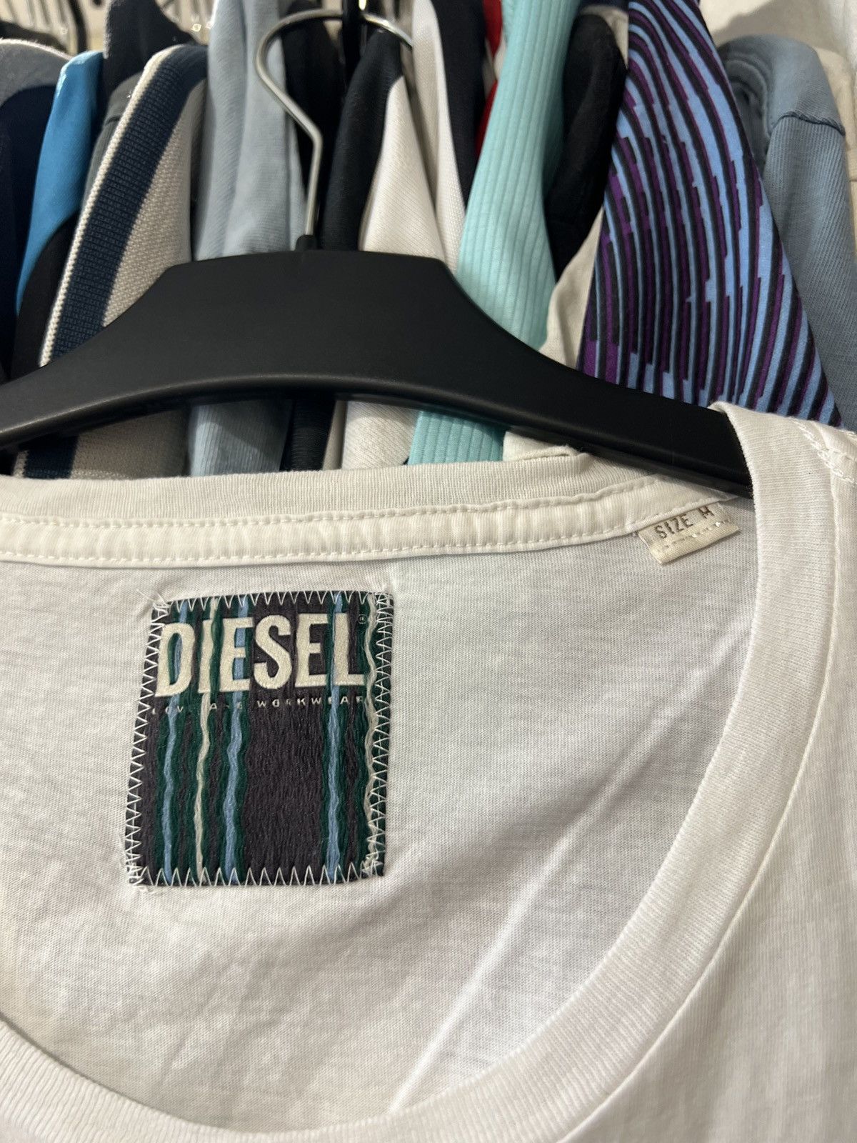 Diesel VINTAGE DIESEL LOVE AND WORKWEAR GRAPHIC AOP T SHIRT 90’S Size US M / EU 48-50 / 2 - 5 Thumbnail