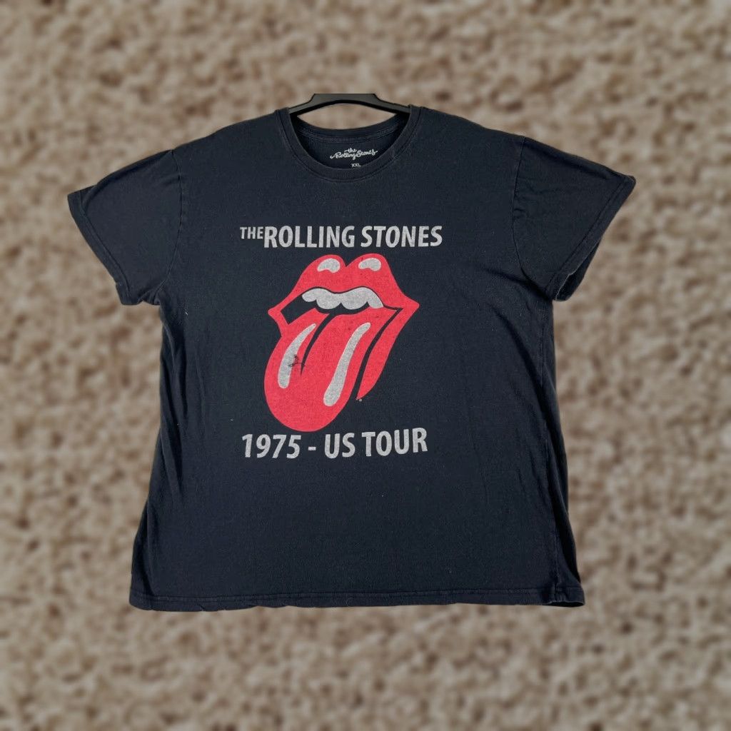 Vintage Rolling Stones Shirt Womens 2XL Black Polyester Blend Short Sleeve Crew Neck T-Shirt Casual Rock Music Womens 2XL Black Size XXL / US 16-18 / IT 52-54 - 1 Thumbnail