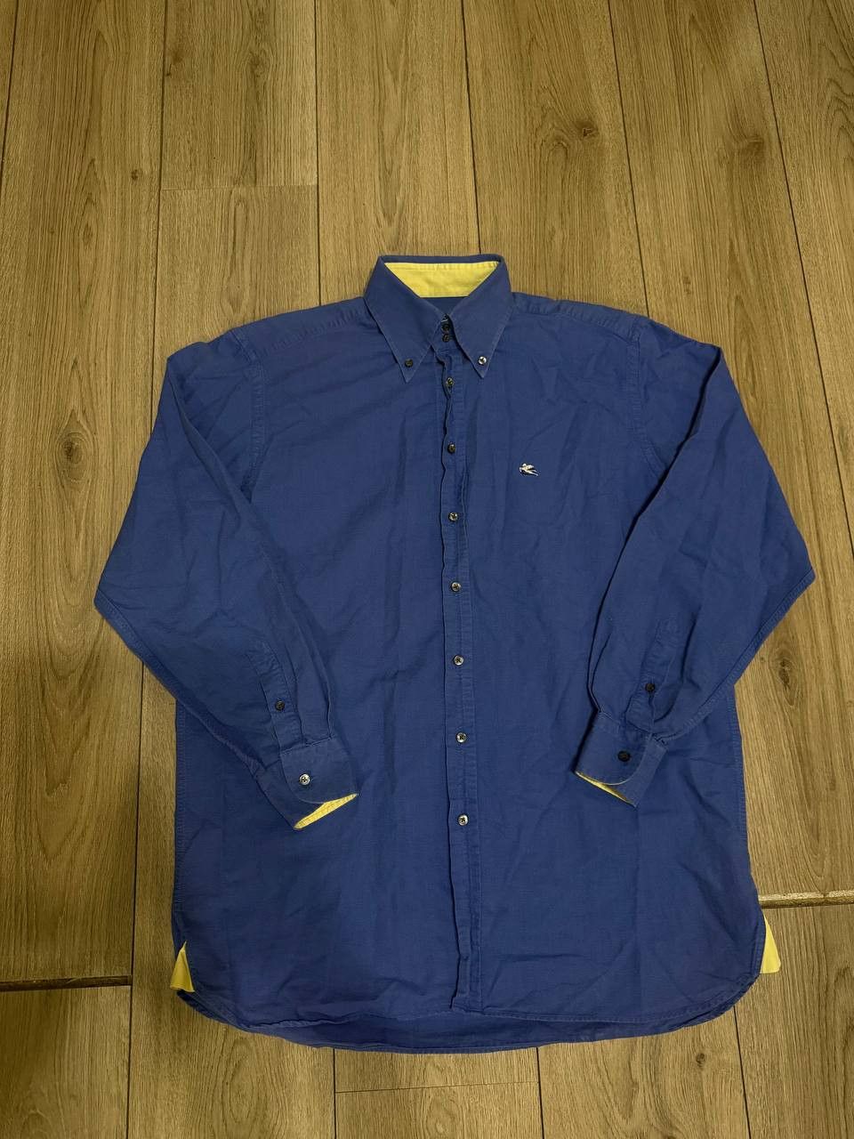 Etro ETRO Milano Button Up Shirt Mens Sz 41 Blue Long Sleeve Size US L / EU 52-54 / 3 - 1 Thumbnail