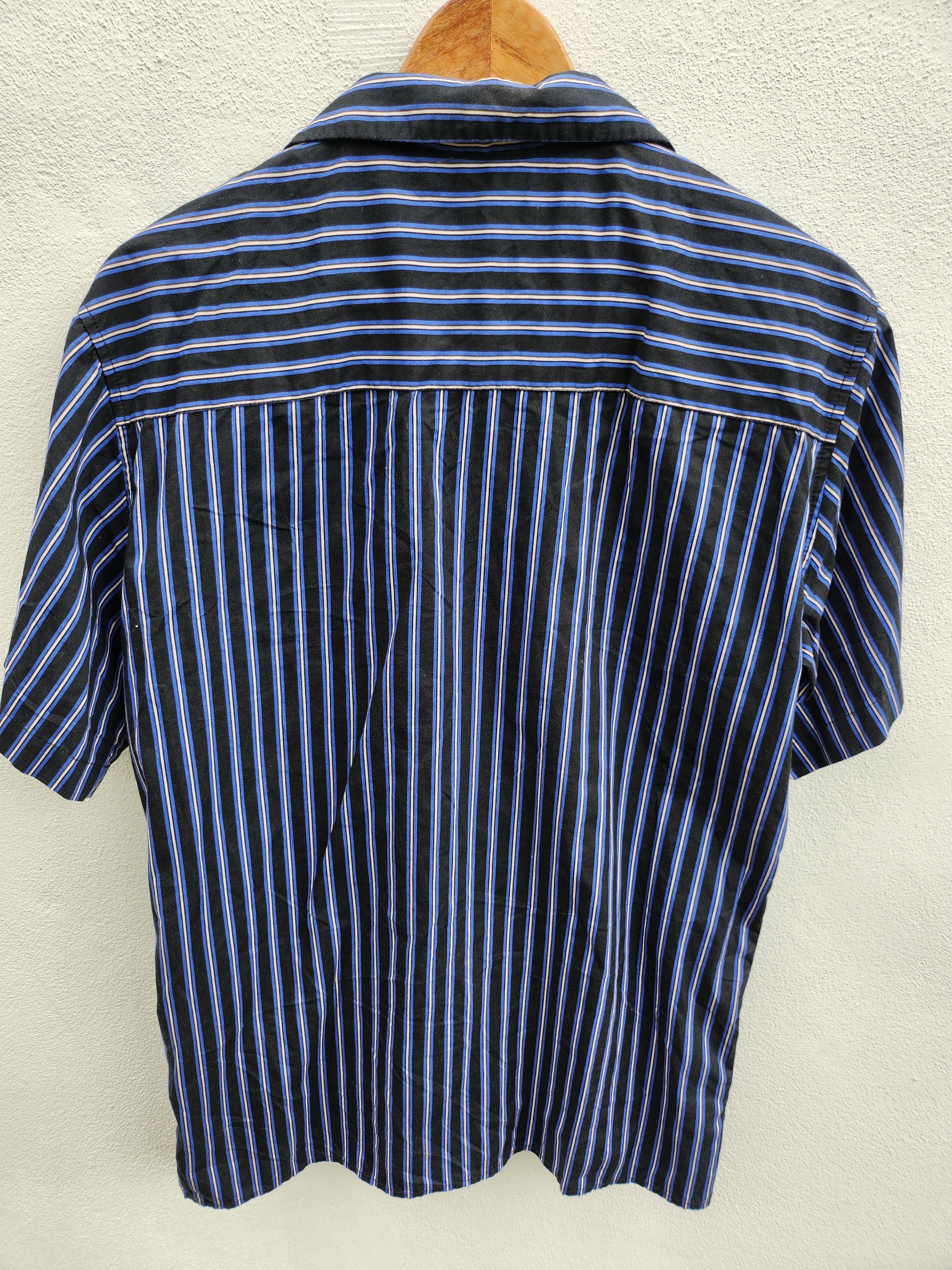 Japanese Brand 💥 Agate Label Stripes Casual Shirt Size US L / EU 52-54 / 3 - 9 Thumbnail