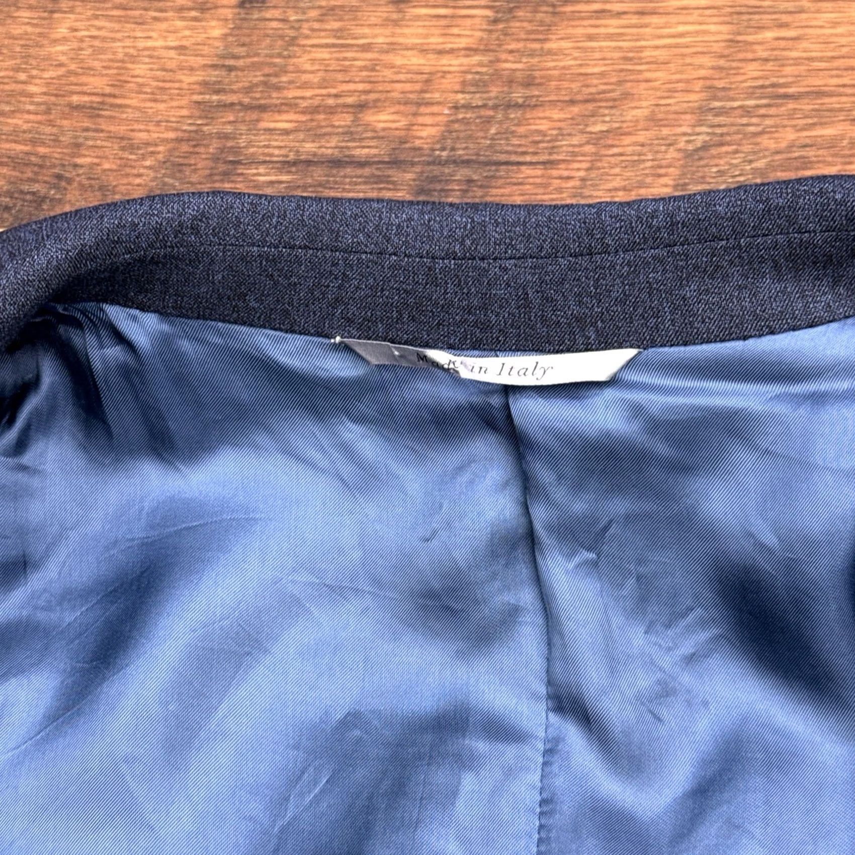 Canali Canali Suit Jacket Blazer Navy Wool Stretch 42R 52 Italy Size 42R - 6 Thumbnail