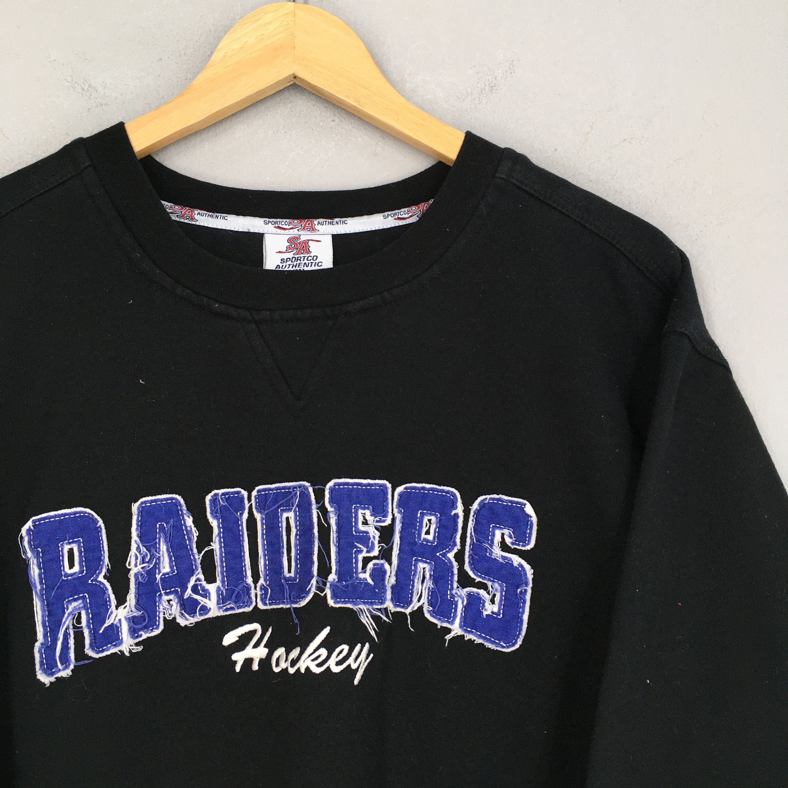 NHL Vintage Raiders Hockey Black Sweatshirt Medium Size US M / EU 48-50 / 2 - 2 Thumbnail