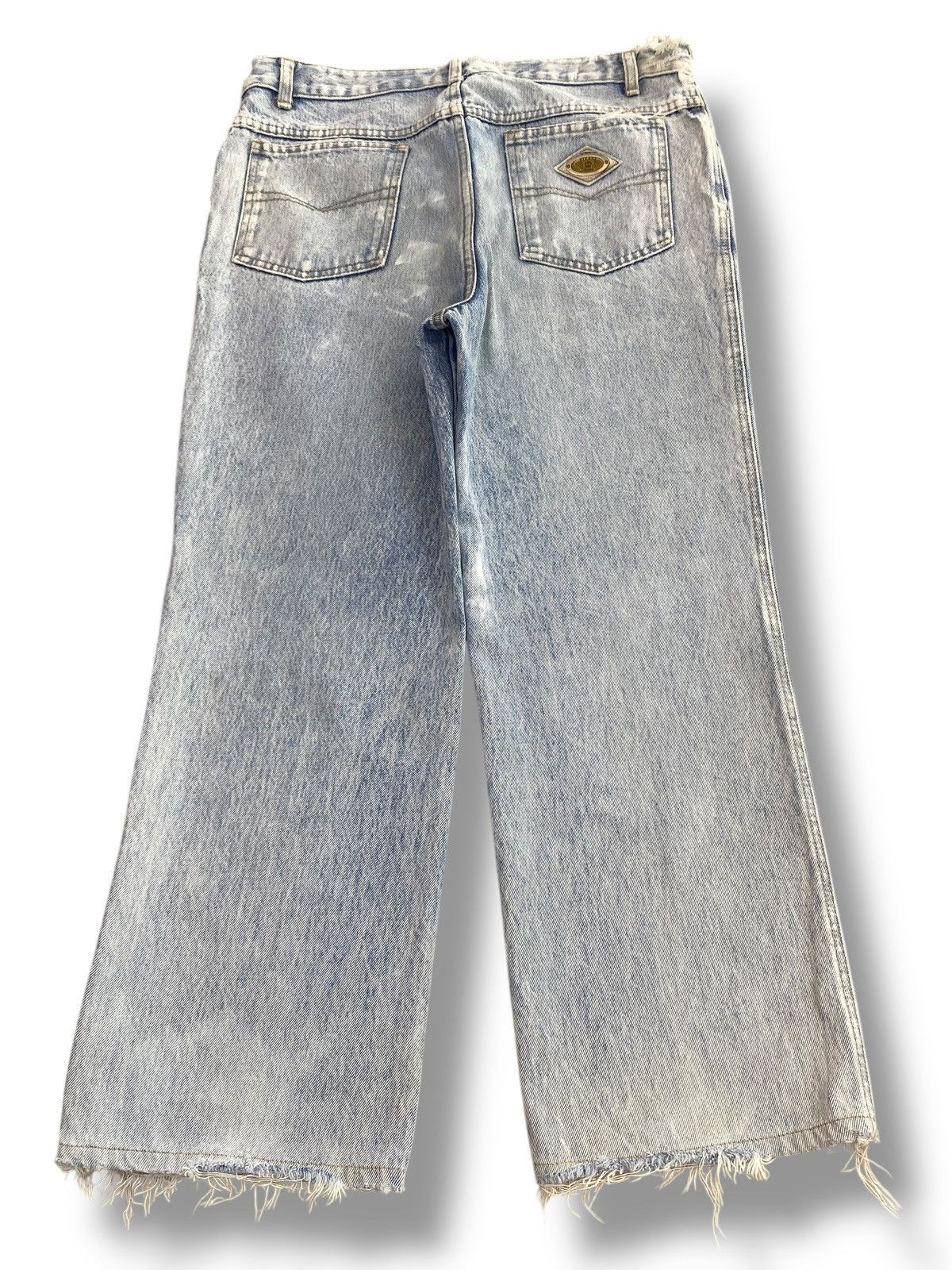 Other Japanese Brand Acid Blue Wash Style Loose Jeans Size US 32 / EU 48 - 3 Thumbnail