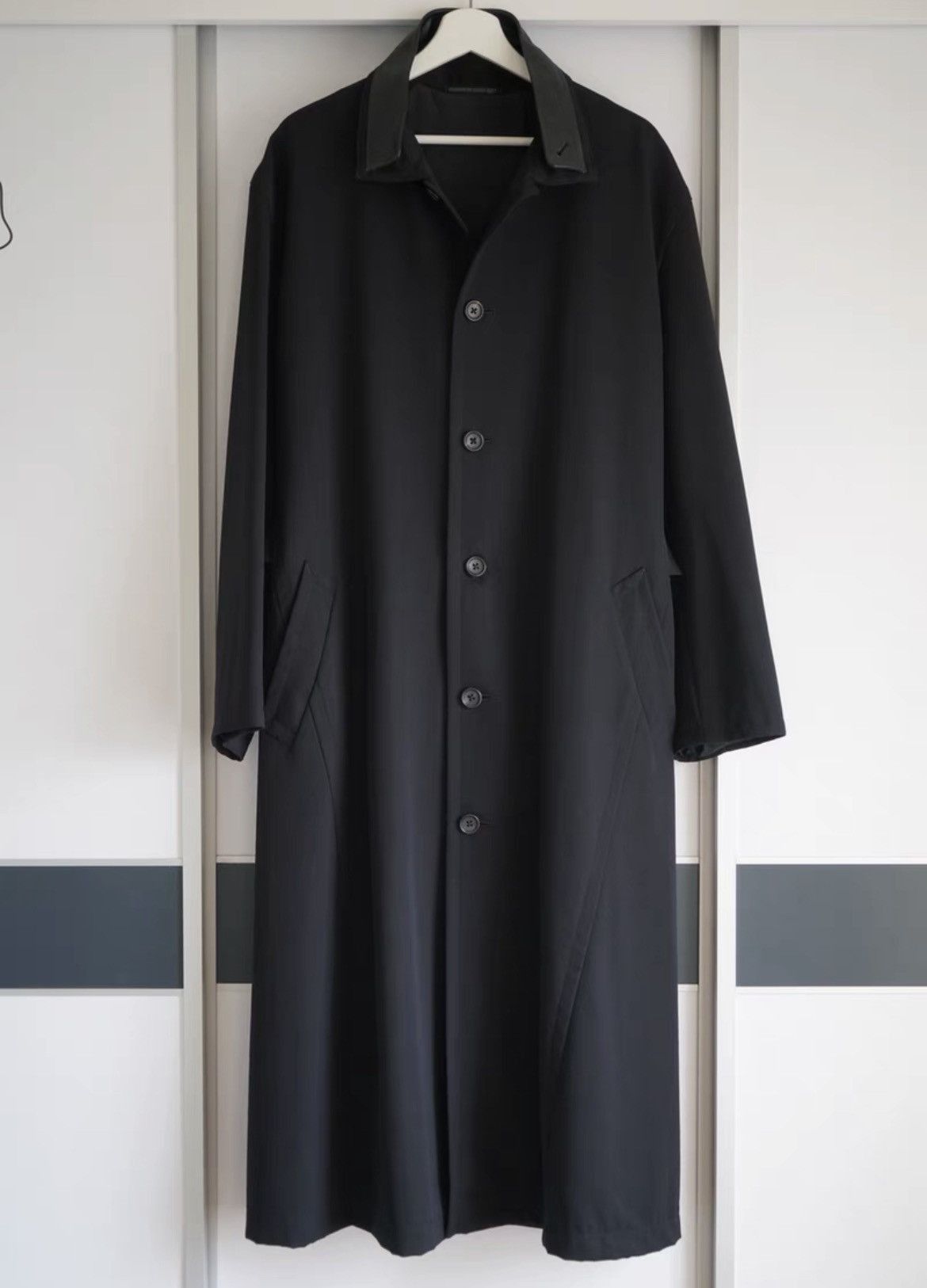 Yohji Yamamoto Yohji Yamamoto 96aw Leather Collar Coat-2505 Size US M / EU 48-50 / 2 - 1 Thumbnail