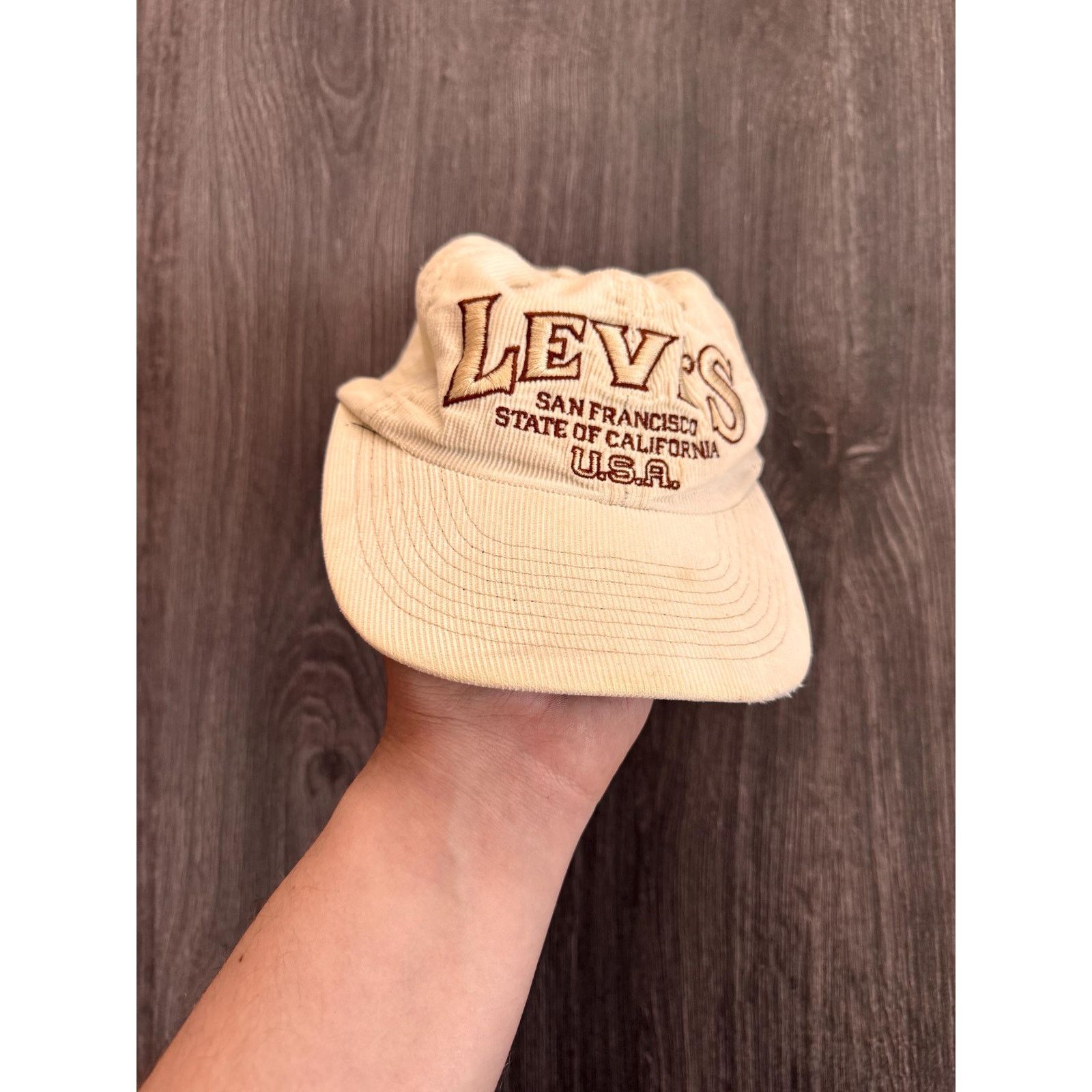 Levi's 80s Vintage Levi’s USA Corduroy Cap made in Hong Kong Size ONE SIZE - 2 Thumbnail