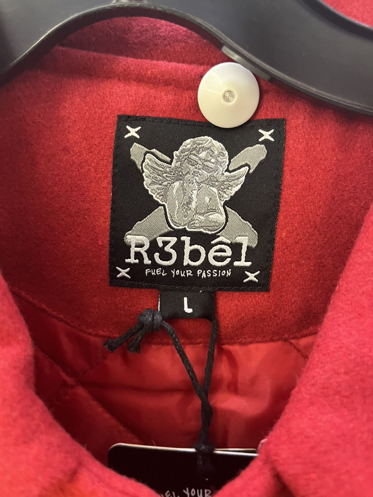 Other Red Letterman Bomber Jacket Size US L / EU 52-54 / 3 - 3 Thumbnail