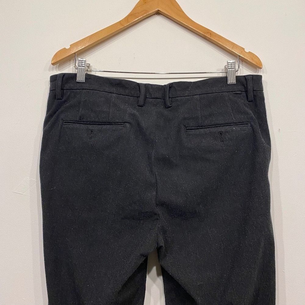 Frank & Oak Frank & Oak Grey Slim Leg Flat Front Wool Feel Dress Pants 3 Size US 34 / EU 50 - 3 Thumbnail