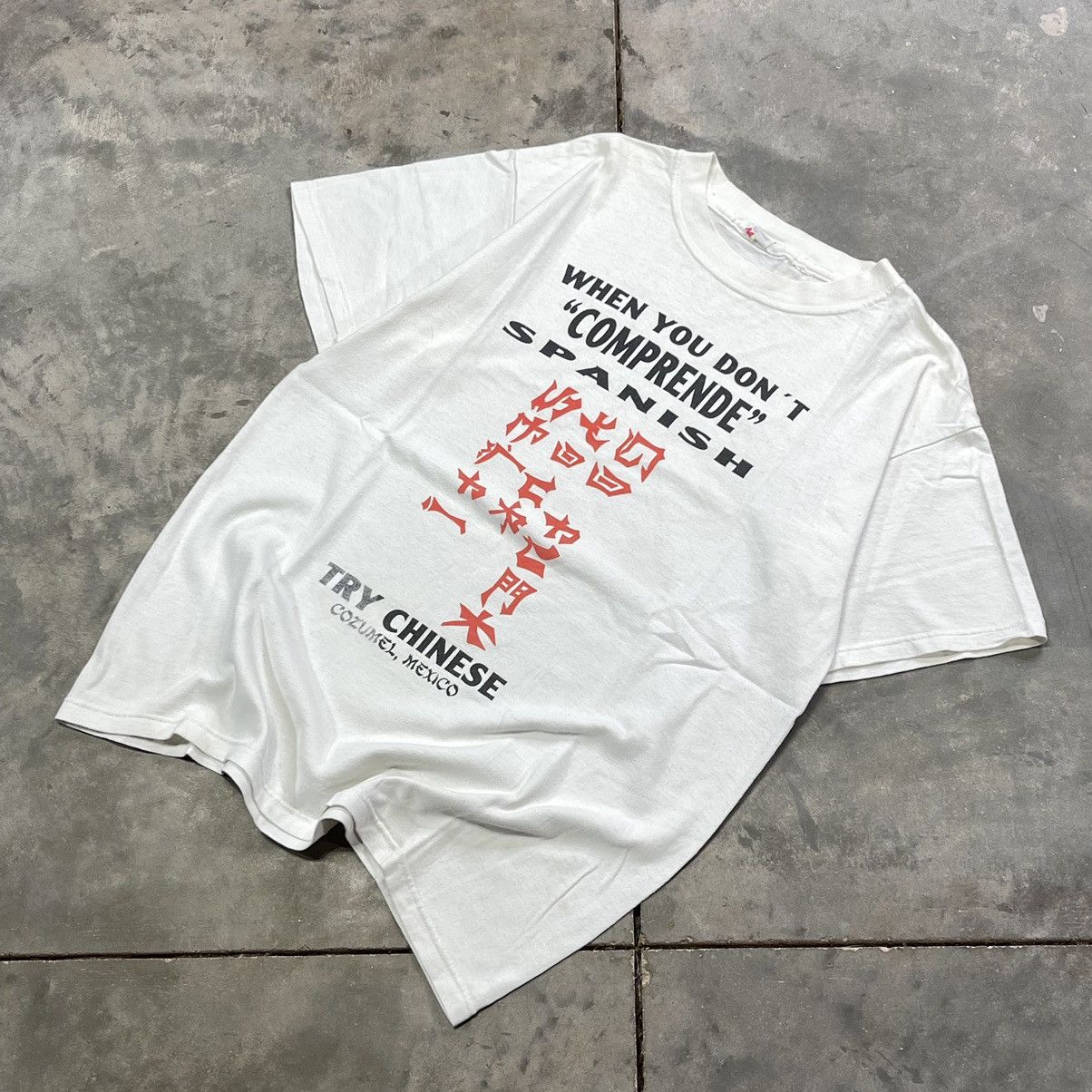 Vintage Vintage Go Fuck Yourself T Shirt 90s Chinese Offensive Funny Size US M / EU 48-50 / 2 - 3 Thumbnail