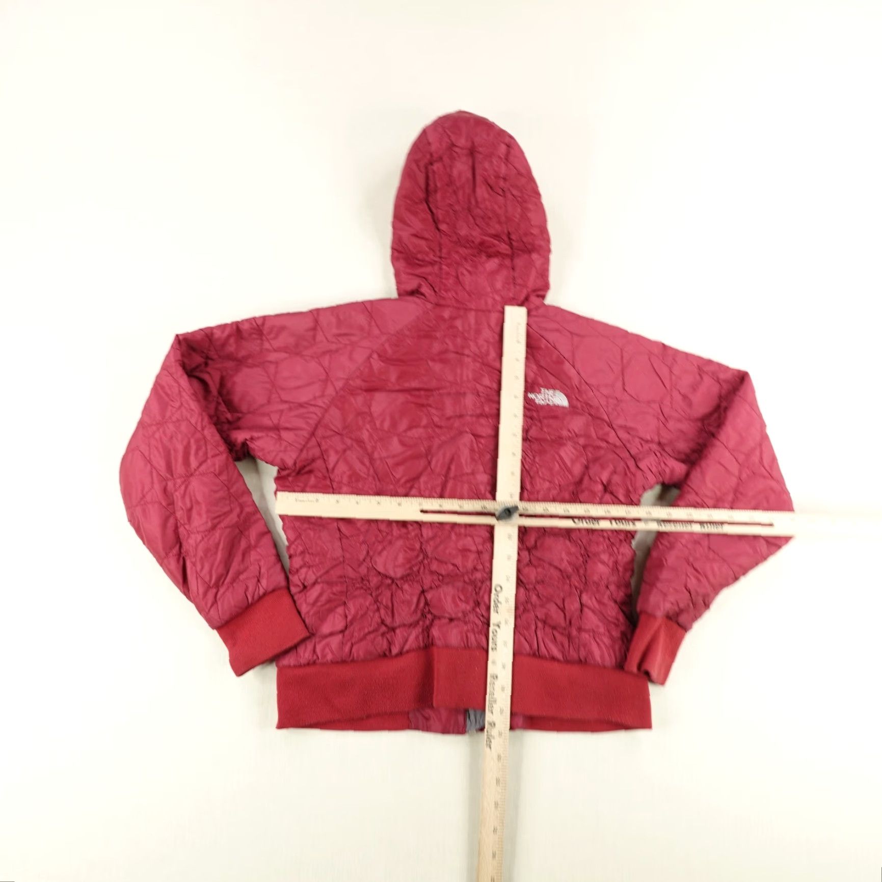 The North Face The North Face Jacket Womens Medium Red Quilted Puffer Coat Full Zip Up Size M / US 6-8 / IT 42-44 - 5 Thumbnail