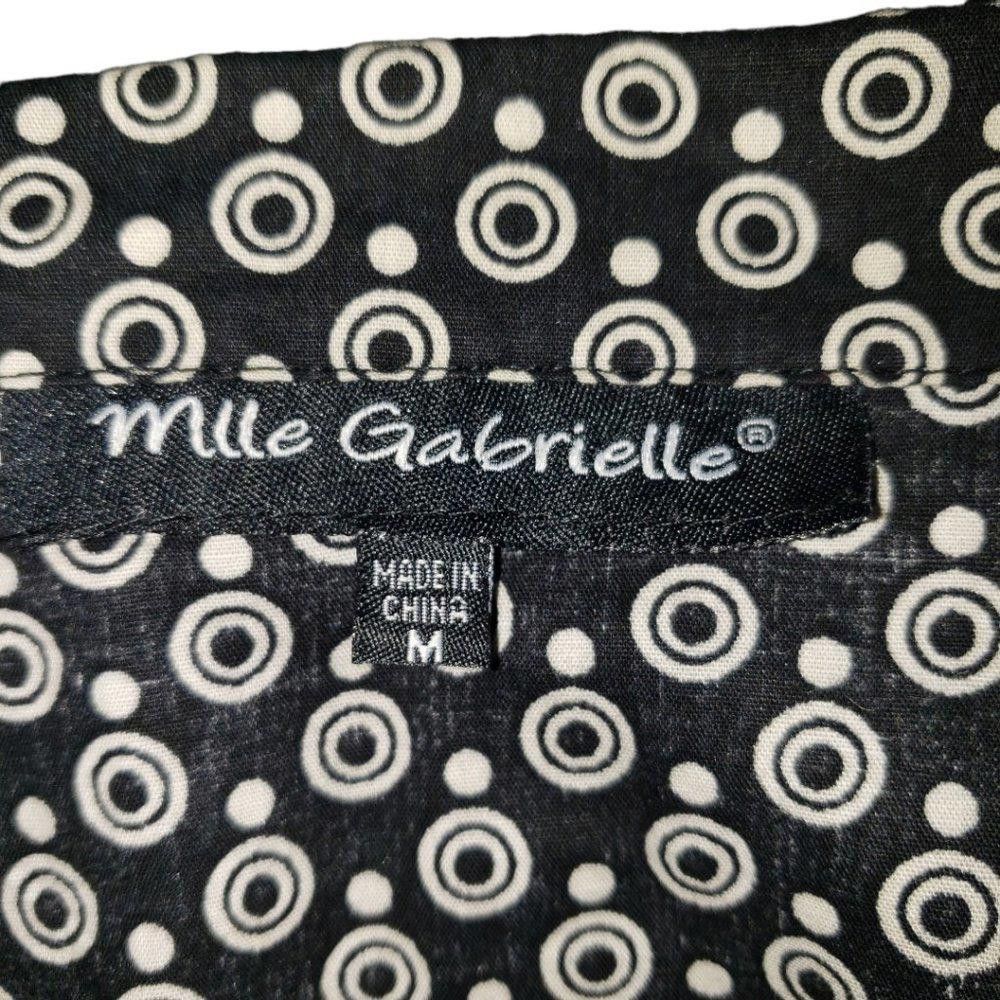 Designer CT507 Mlle Gabrielle Black & White Sleeveless Midi Dress M Size M / US 6-8 / IT 42-44 - 5 Thumbnail
