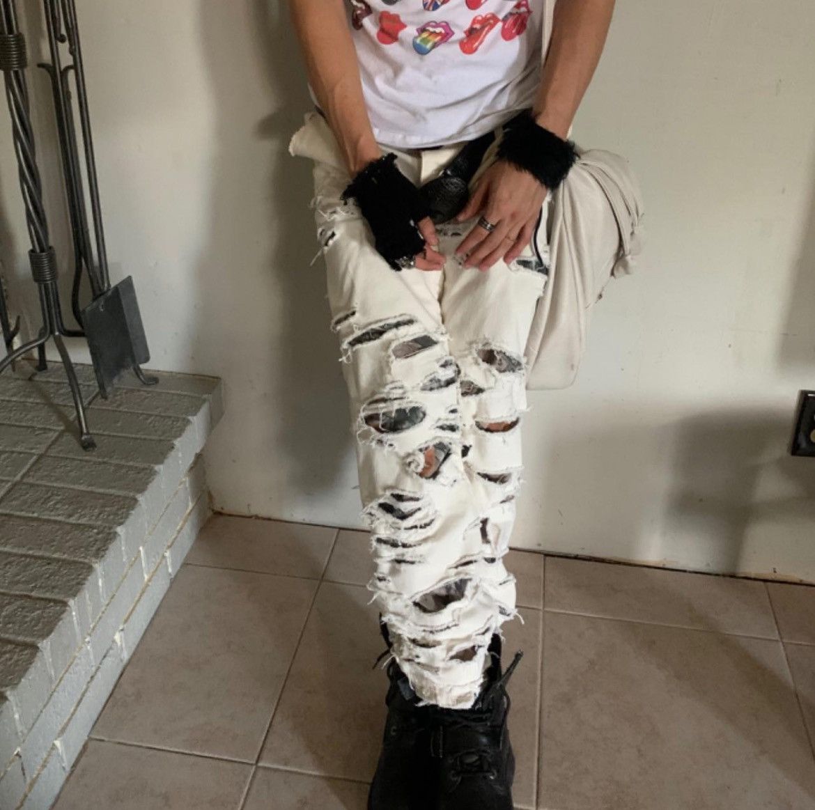 Carhartt Custom Camo distressed jeans Size US 34 / EU 50 - 5 Thumbnail