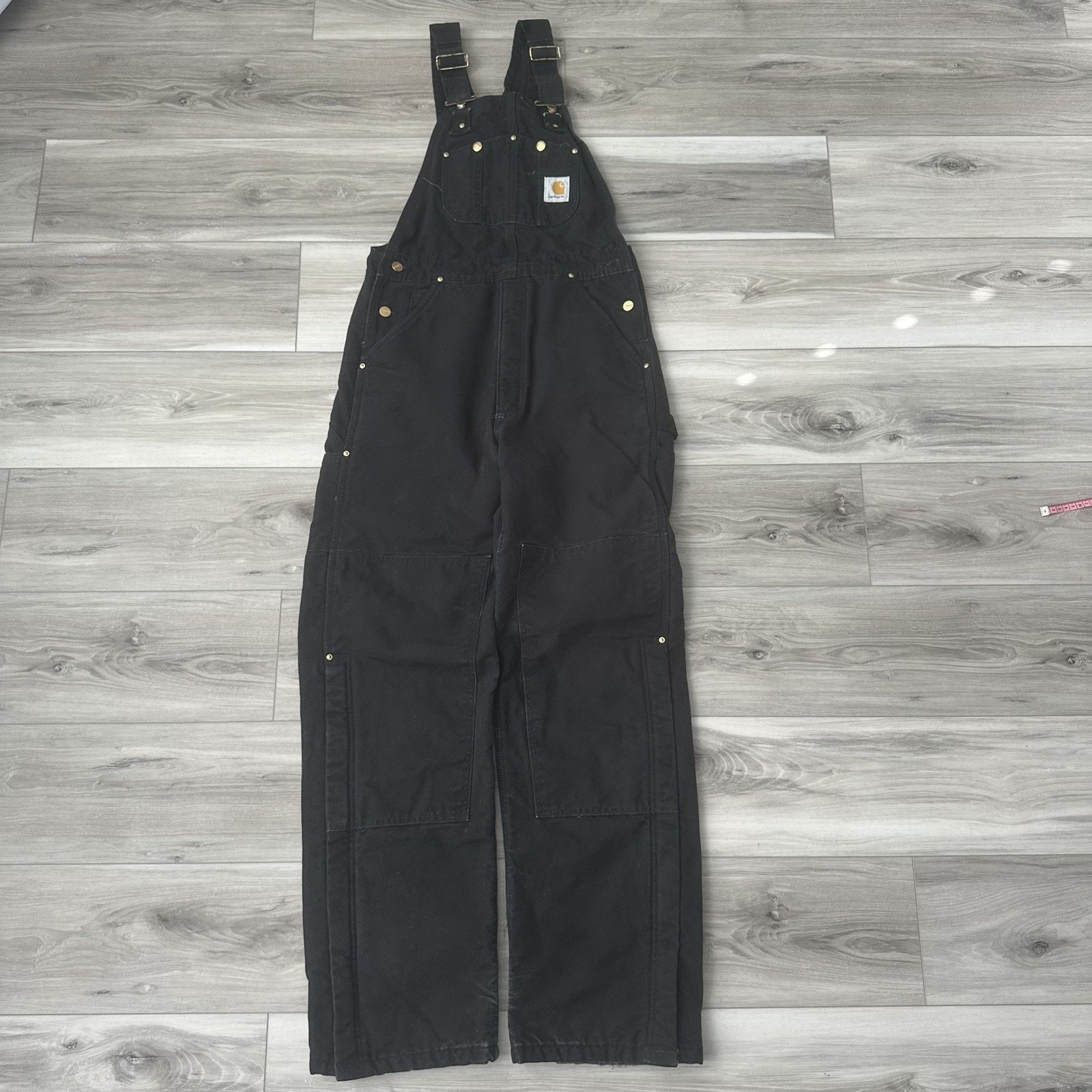 Carhartt VTG Carhartt Insulated Double Knee Overalls Mens 32x32 Black Size US L / EU 52-54 / 3 - 1 Thumbnail