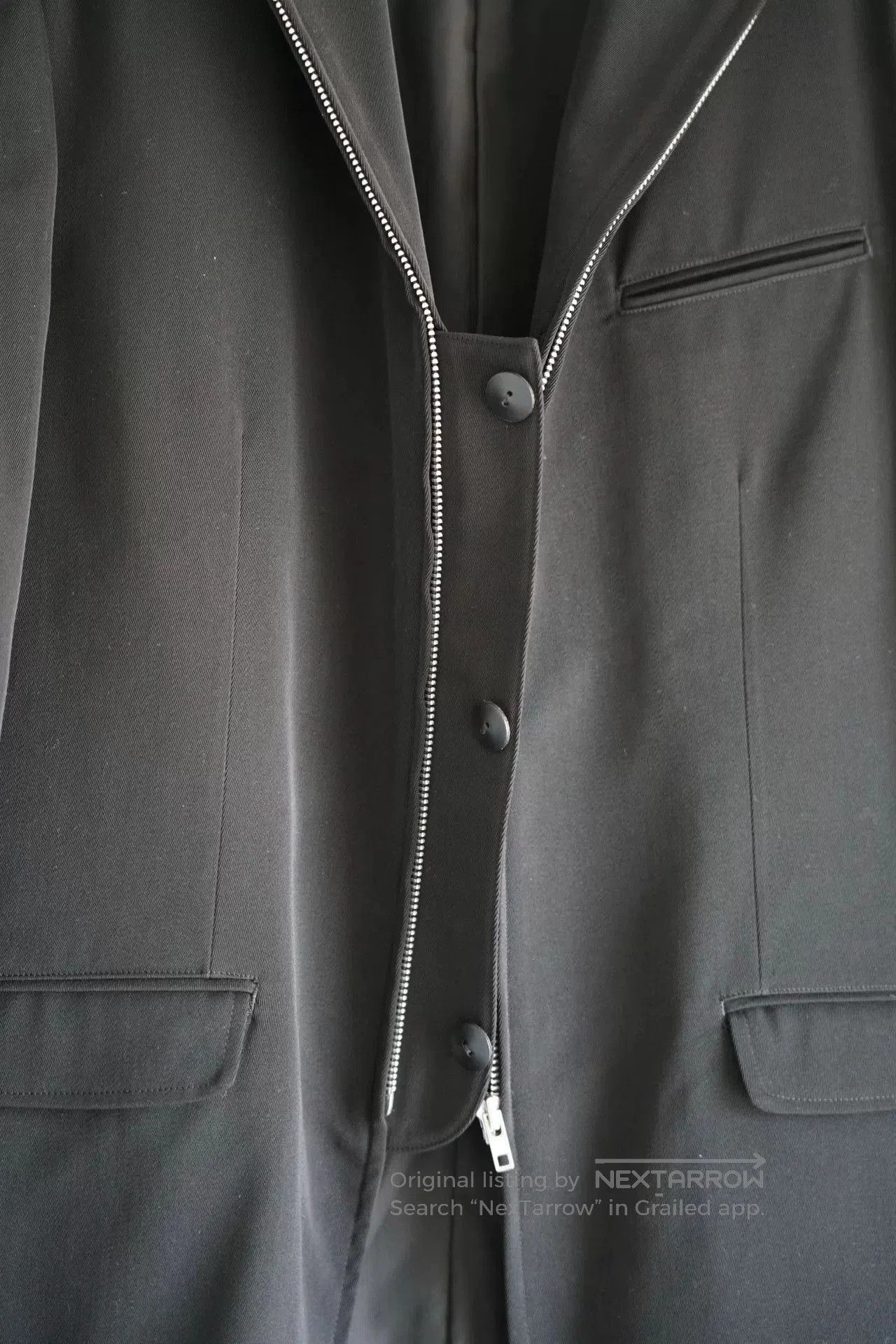 Yohji Yamamoto Yohji Yamamoto Black Zippered Blazer. Size US M / EU 48-50 / 2 - 5 Thumbnail