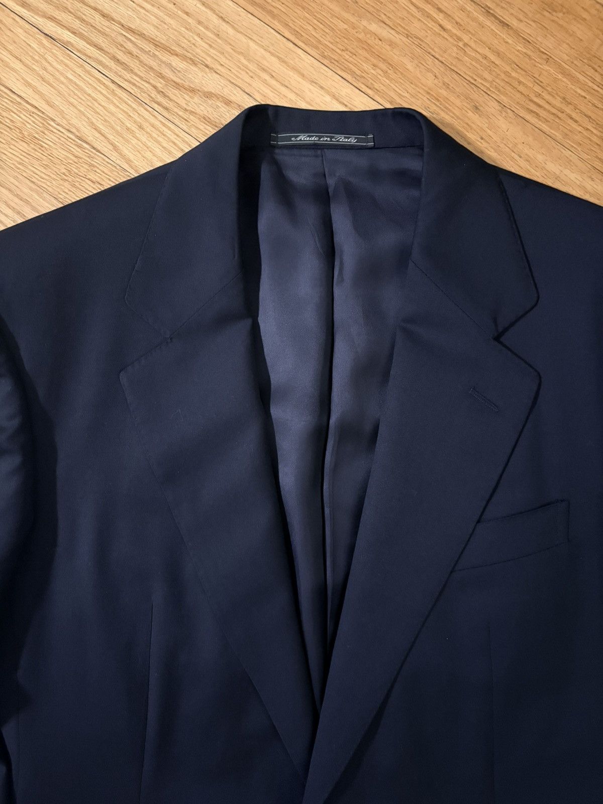 Gucci Gucci By Tom Ford Suit Jacket Navy Blazer Italy Size 46R - 2 Thumbnail