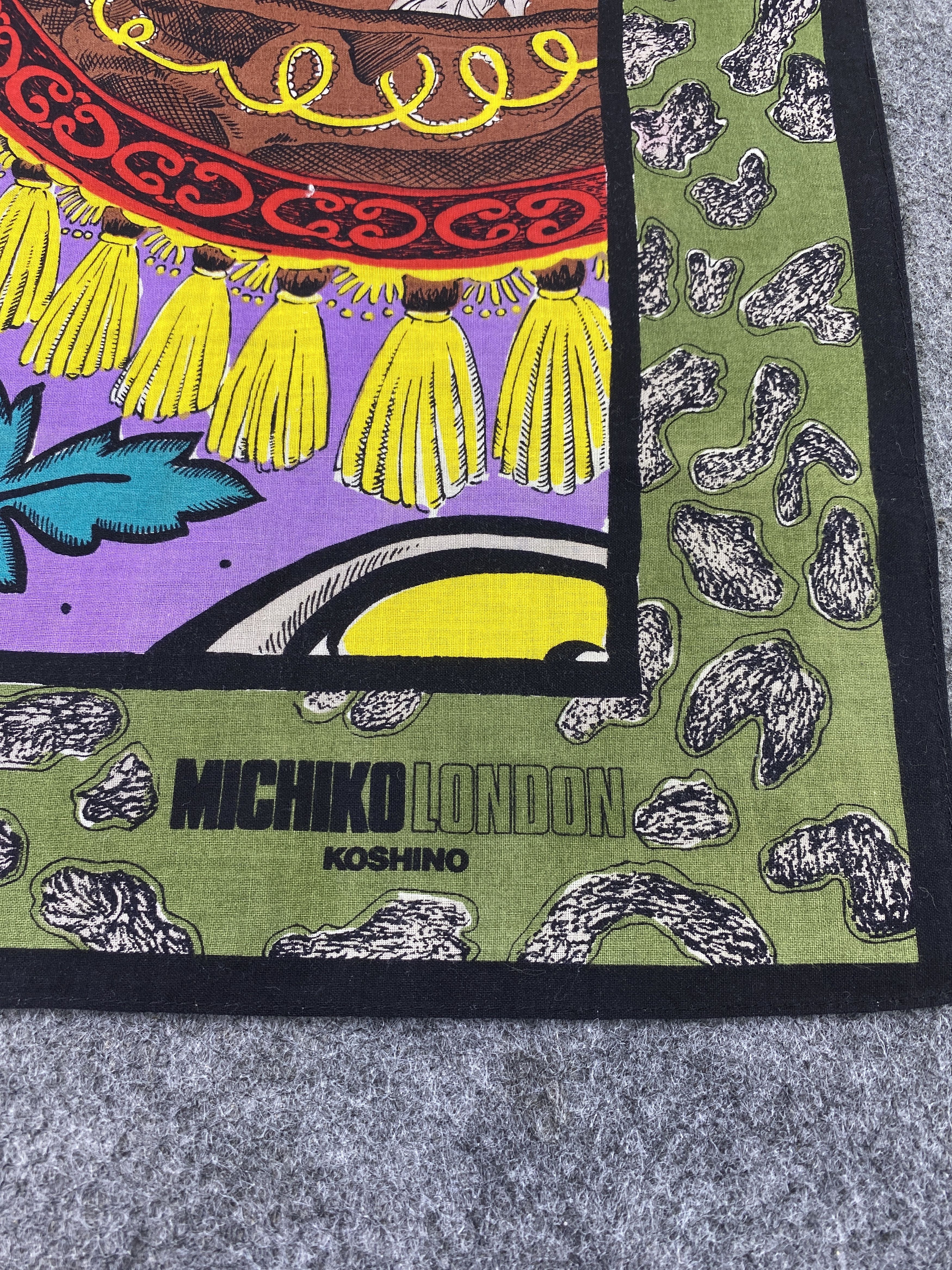 Michiko Koshino × Vintage Michiko Koshino Handkerchief / Bandana / Neckerchief-B187 Size ONE SIZE - 5 Thumbnail