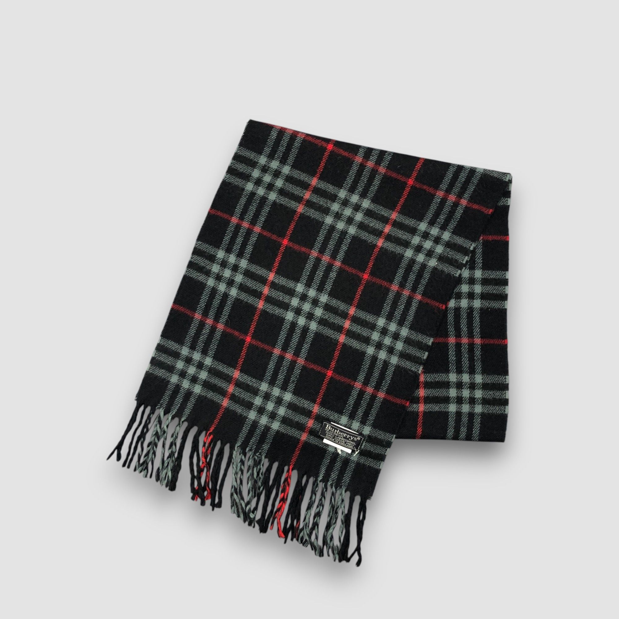 Burberry Vintage Burberry Scarf Muffler Wool Cashmere Scarves Size ONE SIZE - 3 Thumbnail