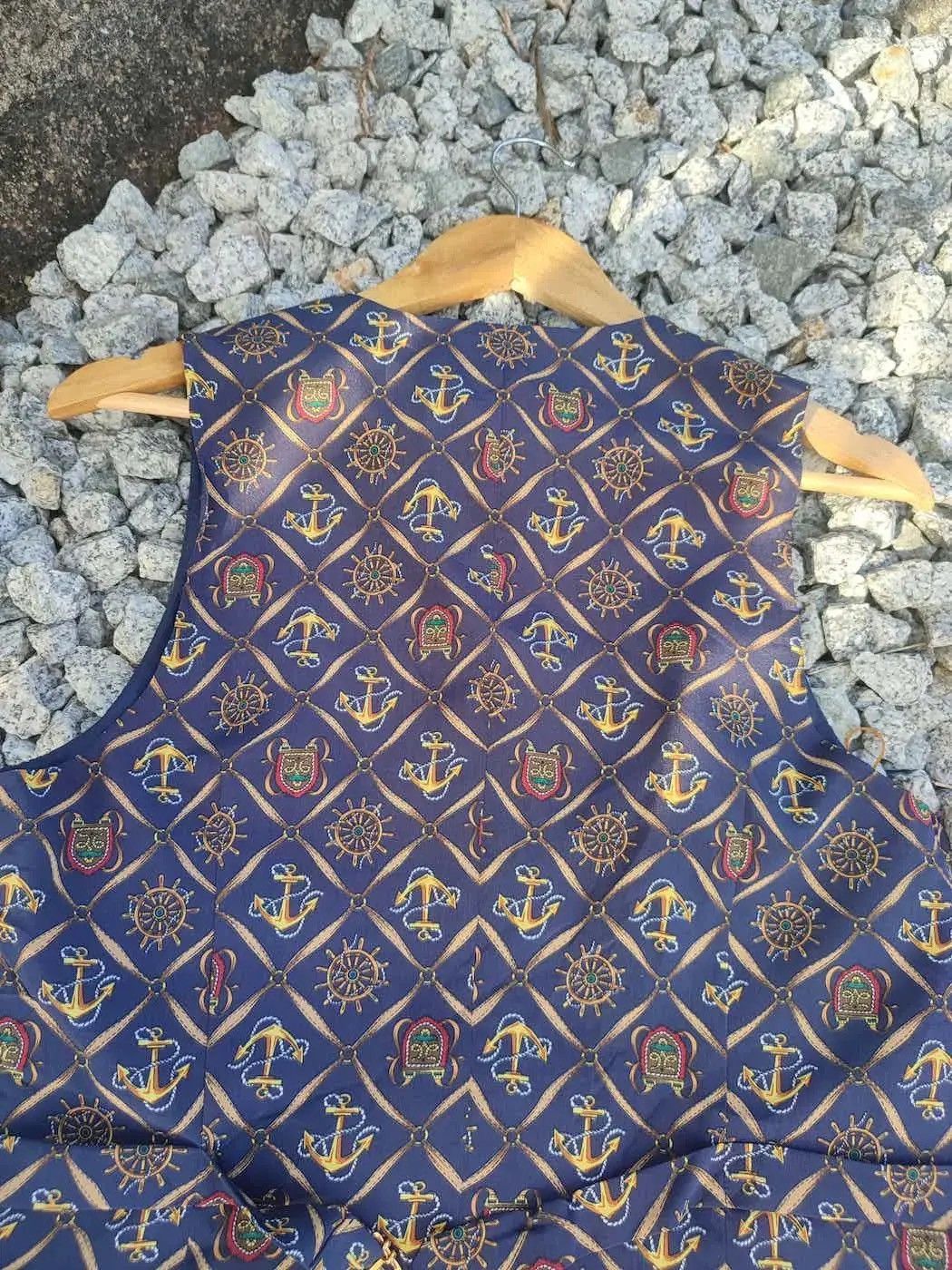 Burberry Burberrys Nautical Print Vest – Made in Japan Vintage Size US XS / EU 42 / 0 - 8 Thumbnail