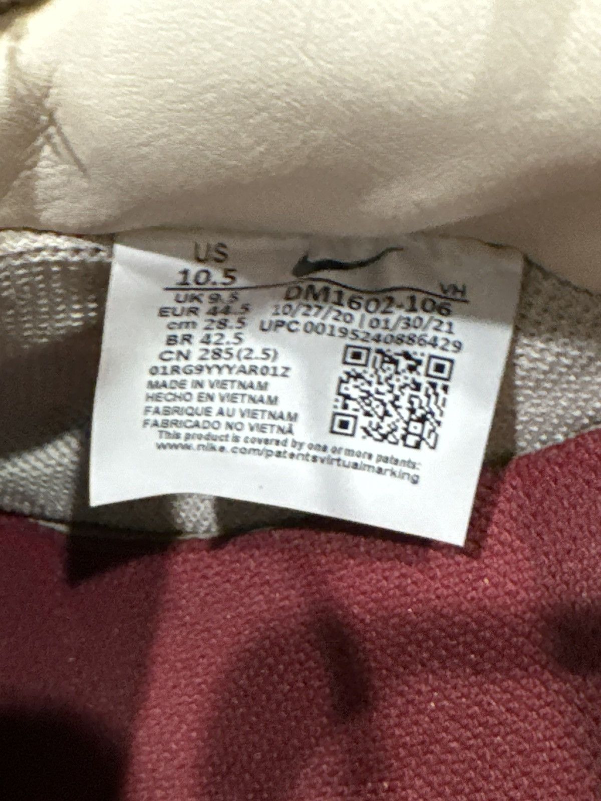 Nike × Off-White Nike Off-White x Dunk Low Lot 08 of 50 NB Size 10.5 Size US 10.5 / EU 43-44 - 3 Thumbnail
