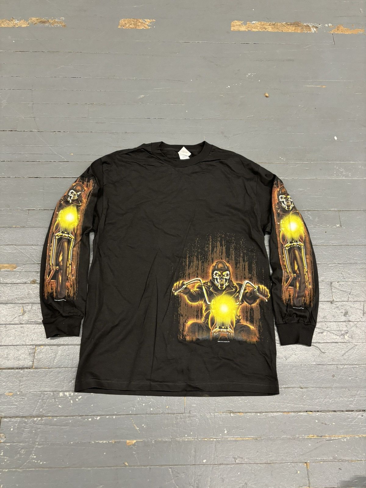 Harley Davidson × Vintage Vintage GSI biker flame tee Y2K Size US L / EU 52-54 / 3 - 1 Thumbnail