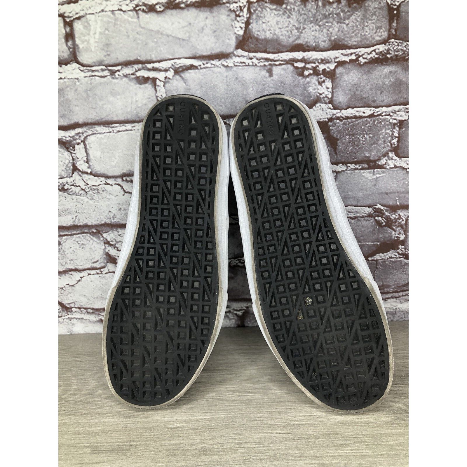 Other CU4TRO Black Suede Leather Lace Up Low Top Sneakers Shoes Wo Size US 10 / IT 40 - 20 Thumbnail