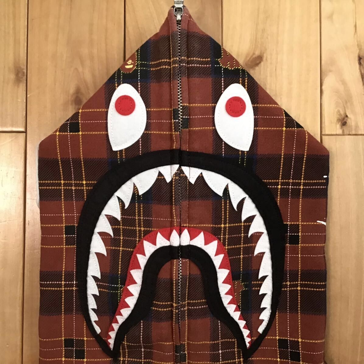 Bape × Undefeated BAPE × Undefeated check shark full zip hoodie a bathing ape Size US M / EU 48-50 / 2 - 4 Thumbnail