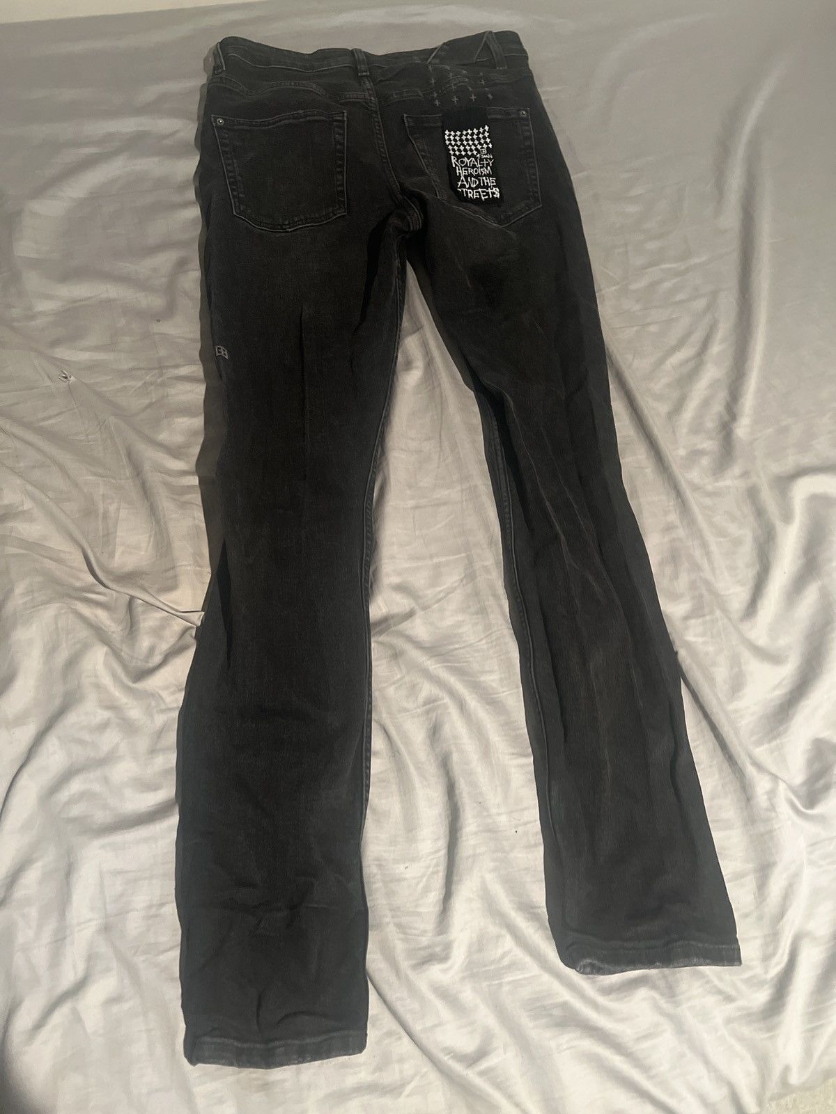 image of Ksubi Men's Chitch Crow Unity Slim Fit Jeans in Black (Size 31)