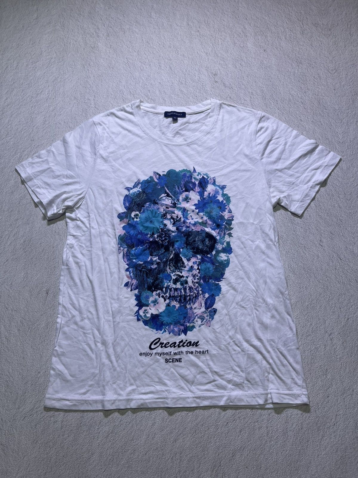 Japanese Brand Y2K URBAN RESEARCH short sleeve tshirt big skull motif Size US M / EU 48-50 / 2 - 1 Thumbnail