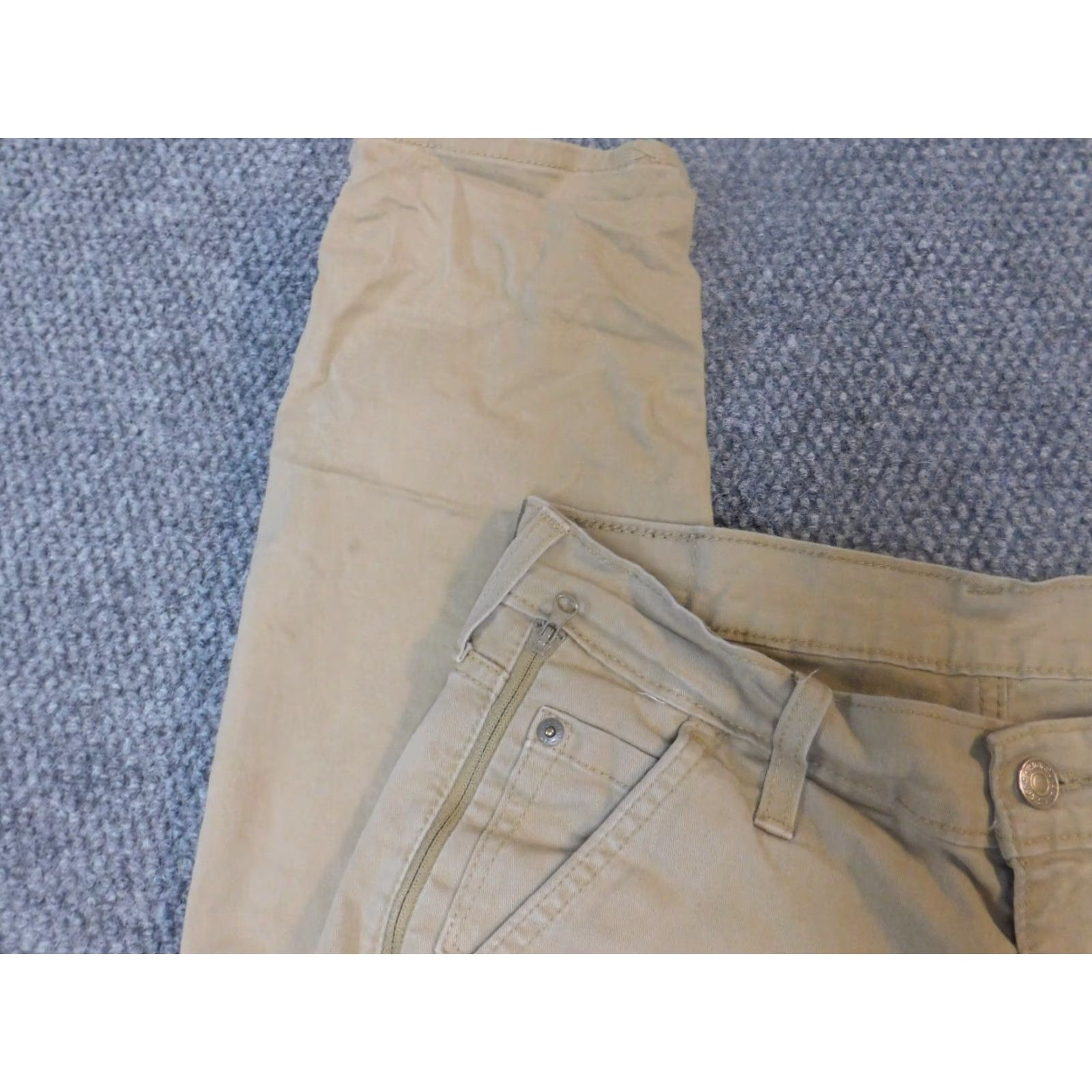 Levi's Levi's Jeans Mens 29x30 Beige Straight Denim Classic Size US 29 - 3 Thumbnail