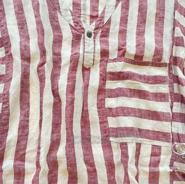 Kapital Kapital Striped linen lace-ups vest blouse Size S / US 4 / IT 40 - 3 Thumbnail