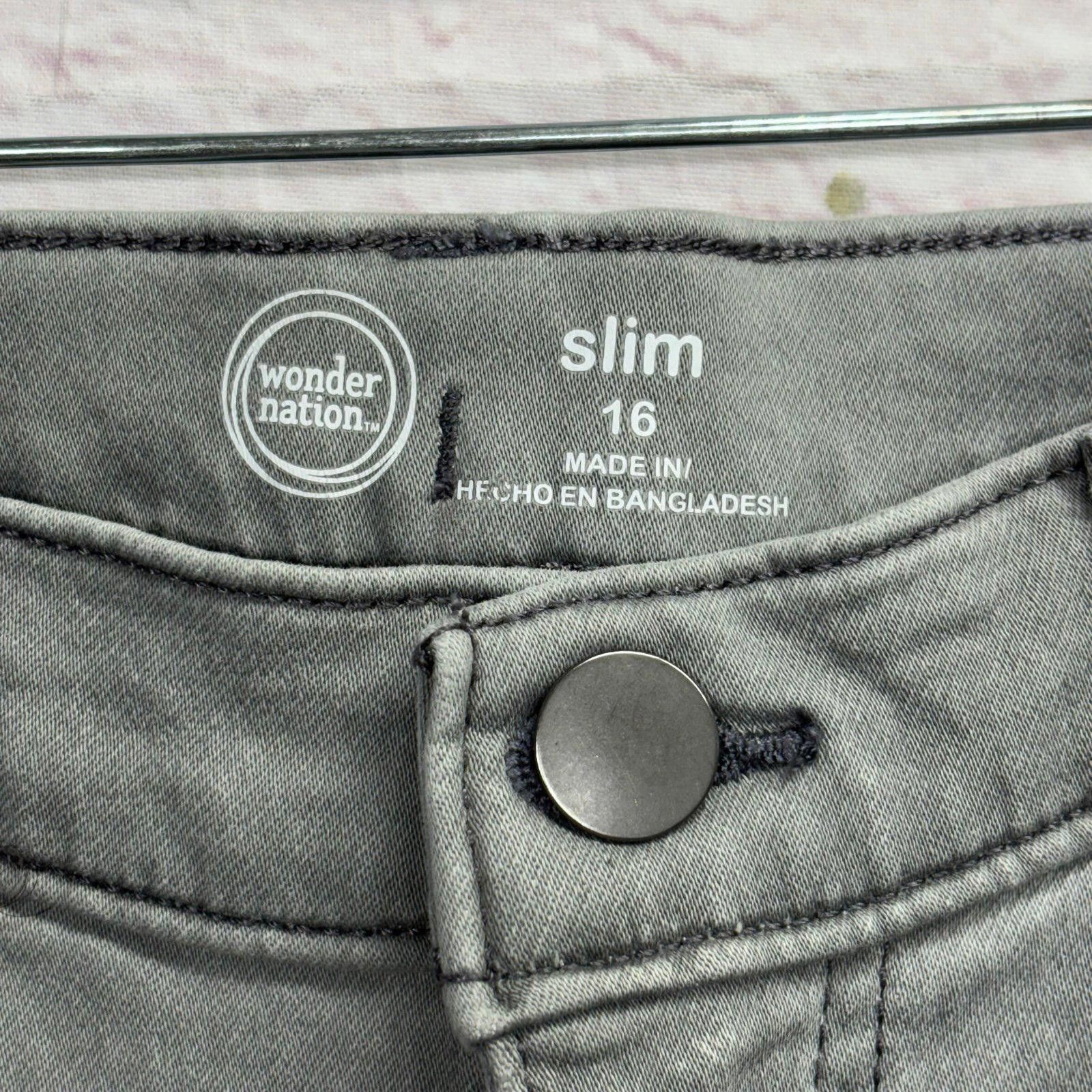 Designer Wonder Nation Boys Slim Size 16 Jeans Size US 26 / EU 42 - 5 Thumbnail