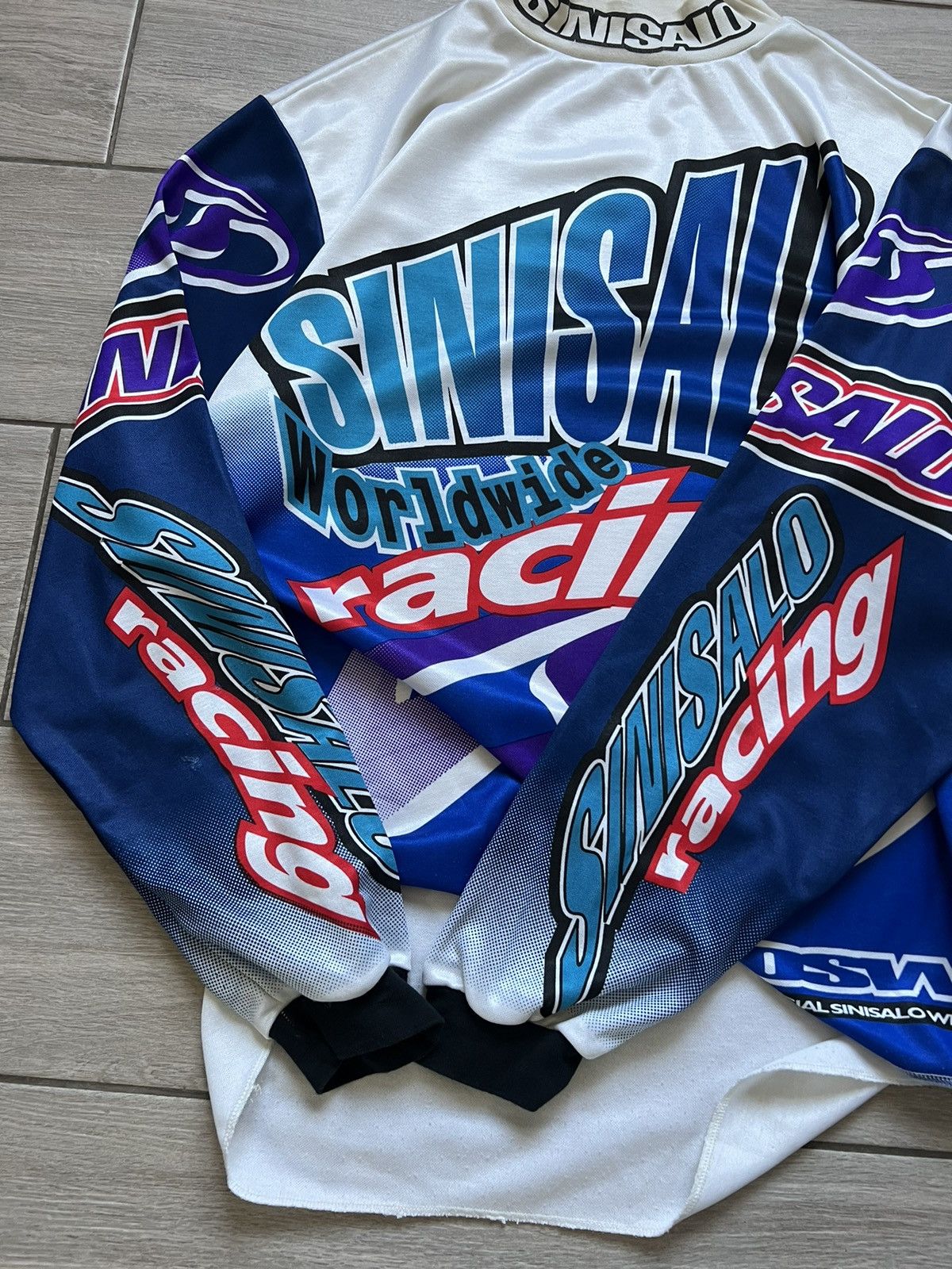 Sports Specialties Vintage 90s Sinisalo Jersey Racing Motocross Racewear Size US XL / EU 56 / 4 - 12 Thumbnail
