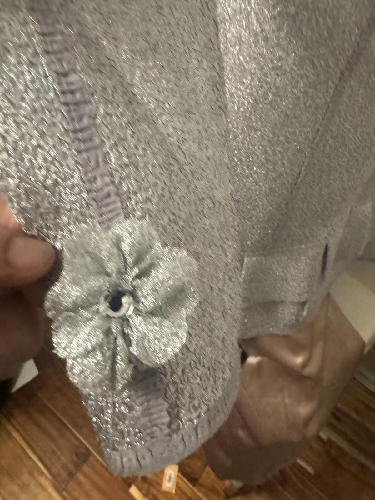 Other NWT Noko Ohno Japan Silver Stretch Floral Dress Coat Sz42/M Size M / US 6-8 / IT 42-44 - 10 Thumbnail
