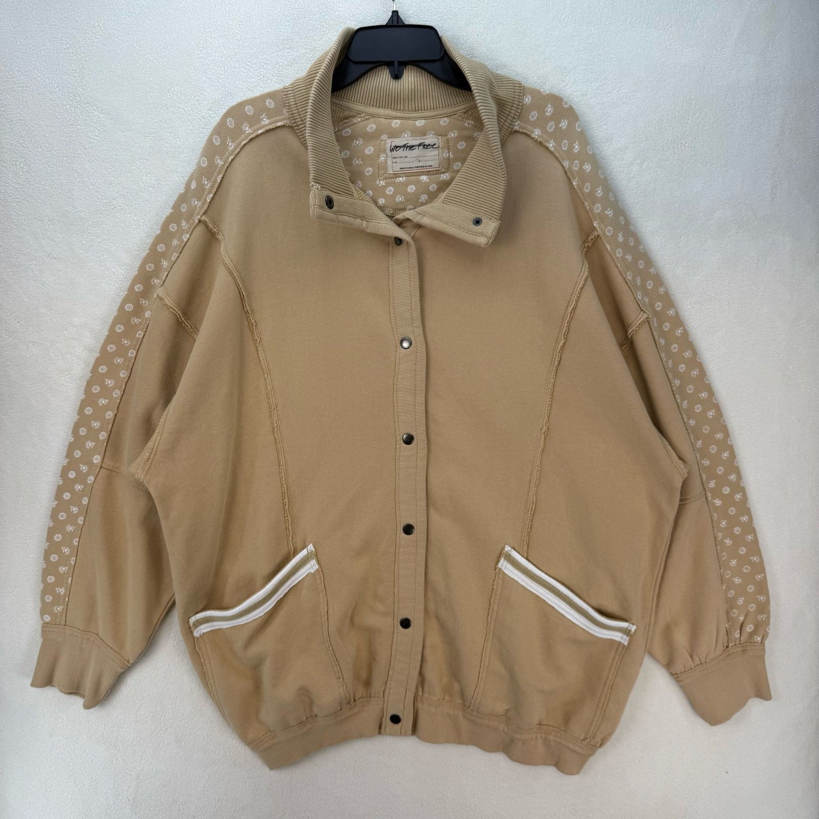 Free People FREE PEOPLE WOMEN'S LARGE HERITAGE OVERSIZED JACKET LIGHT Size L / US 10 / IT 46 - 1 Thumbnail
