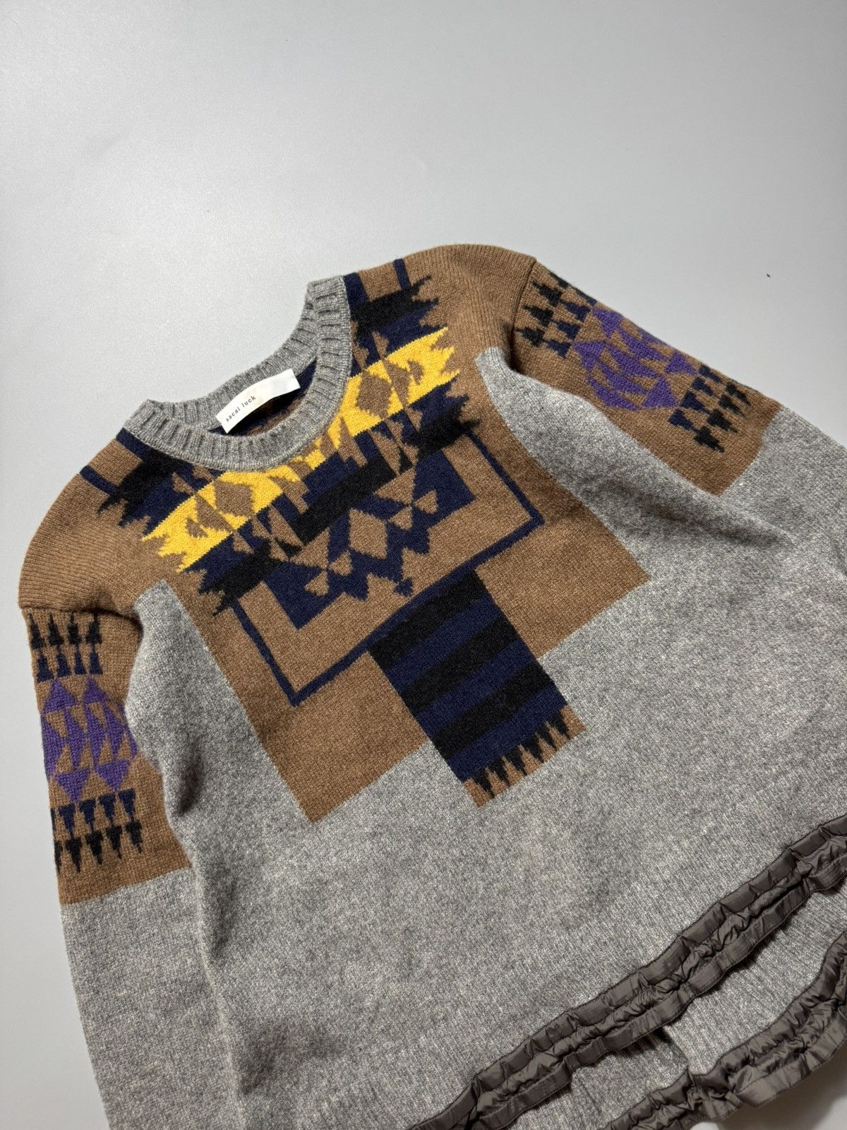 Sacai Sacai Luck - Knit Sweatshirt Size M / US 6-8 / IT 42-44 - 2 Thumbnail