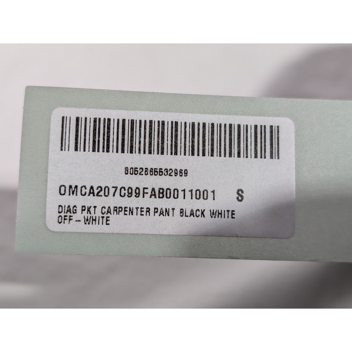 Off-White o1rshd1 Diag Pkt Carpenter Pant in Black/White Size US 30 / EU 46 - 22 Thumbnail