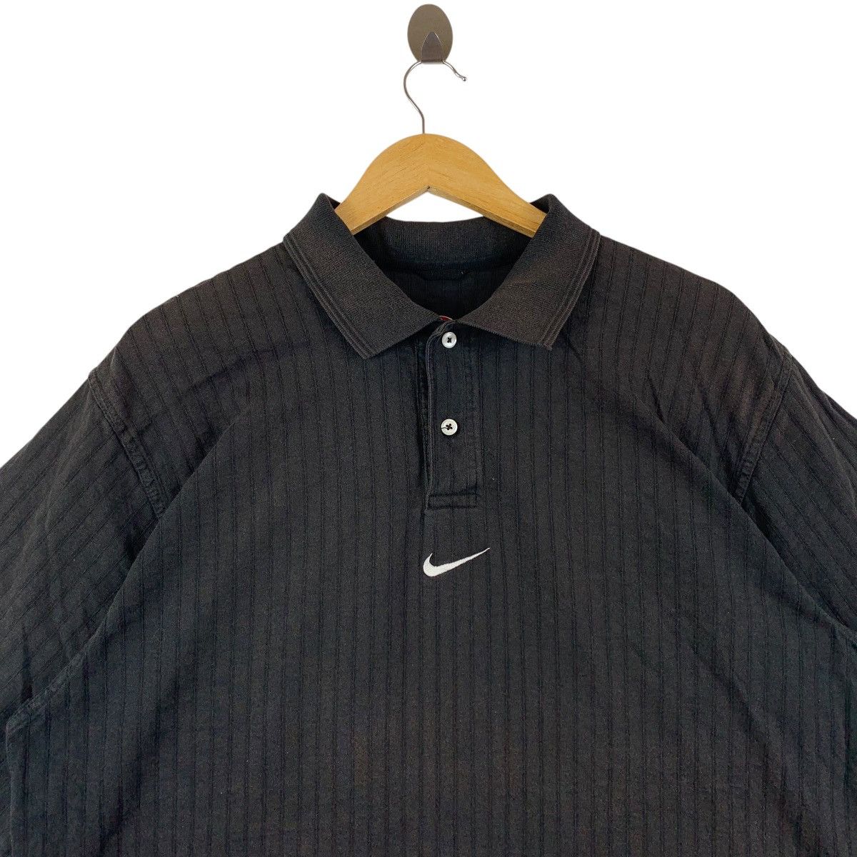 Nike × Vintage Vintage NIKE centre swoosh embroidery polo tee Size US L / EU 52-54 / 3 - 2 Thumbnail