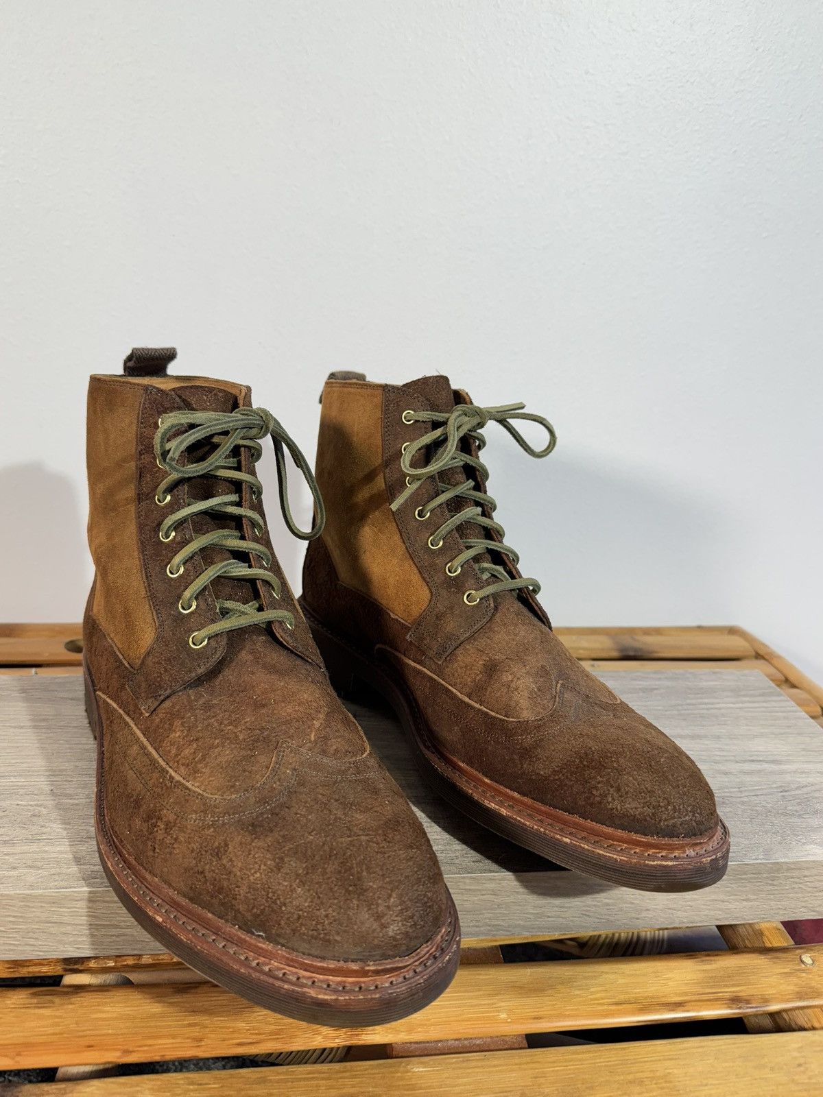 Oliver Sweeney Oliver Sweeney “Nelson” Men’s Boots 13 (UK 12) Waxed Suede Size US 13 / EU 46 - 1 Thumbnail