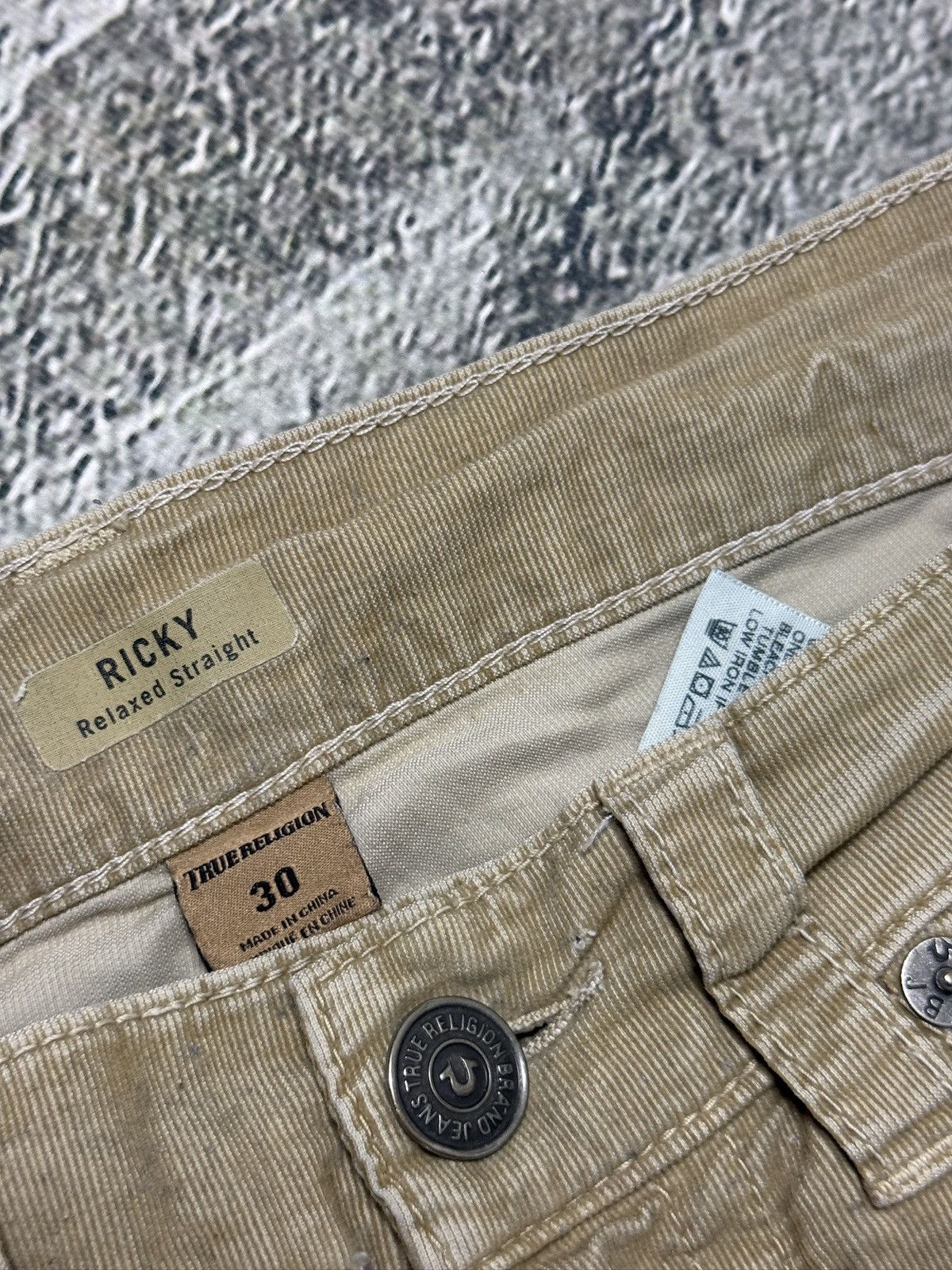 True Religion True Religion jeans vintage ricky cords corduroy pants beige Size US 30 / EU 46 - 10 Thumbnail