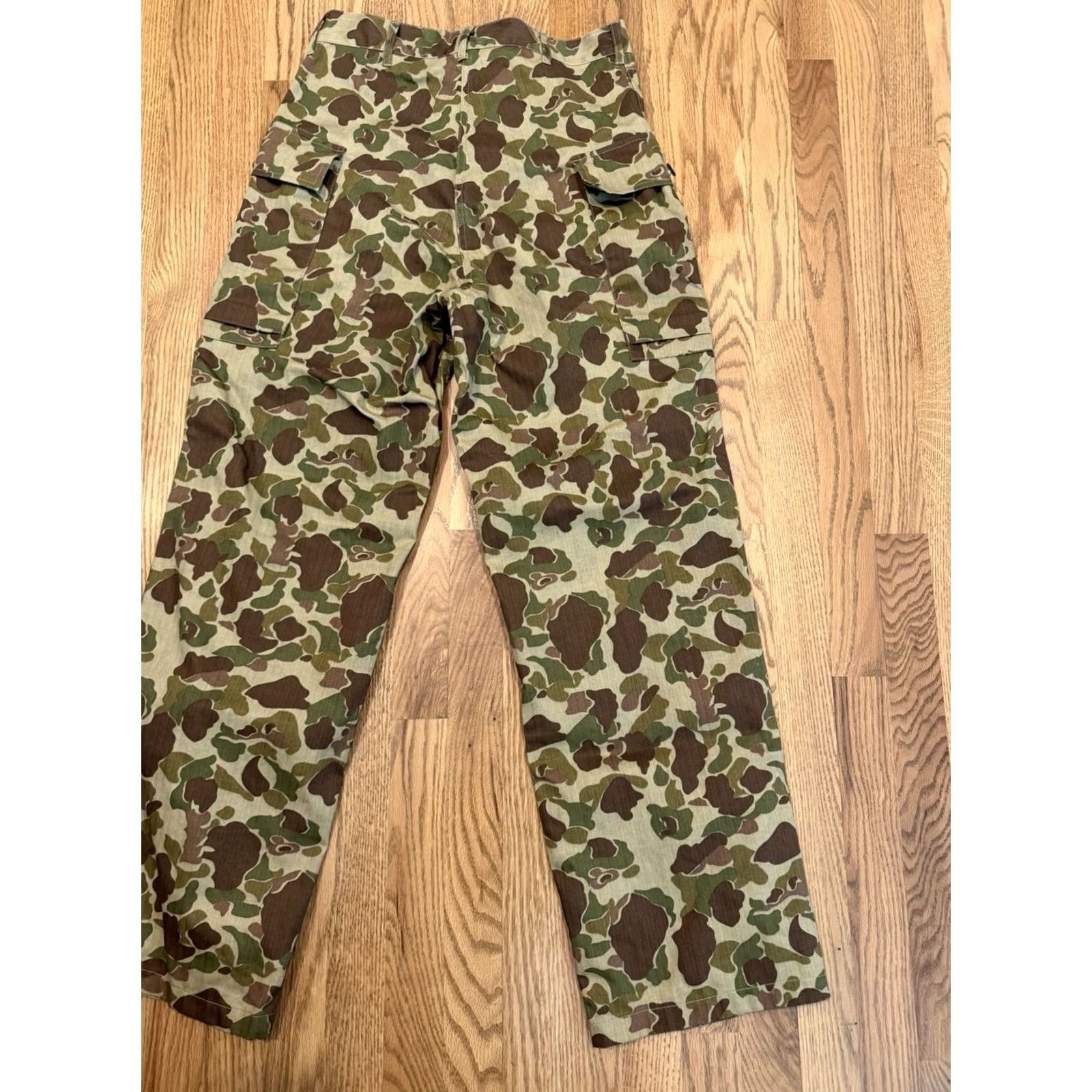 Vintage VINTAGE Army Camo Frogskin Pants Small 30x31 Unbranded Twill Cargo Military Reproduction Men's Pants Size US 29 - 5 Thumbnail