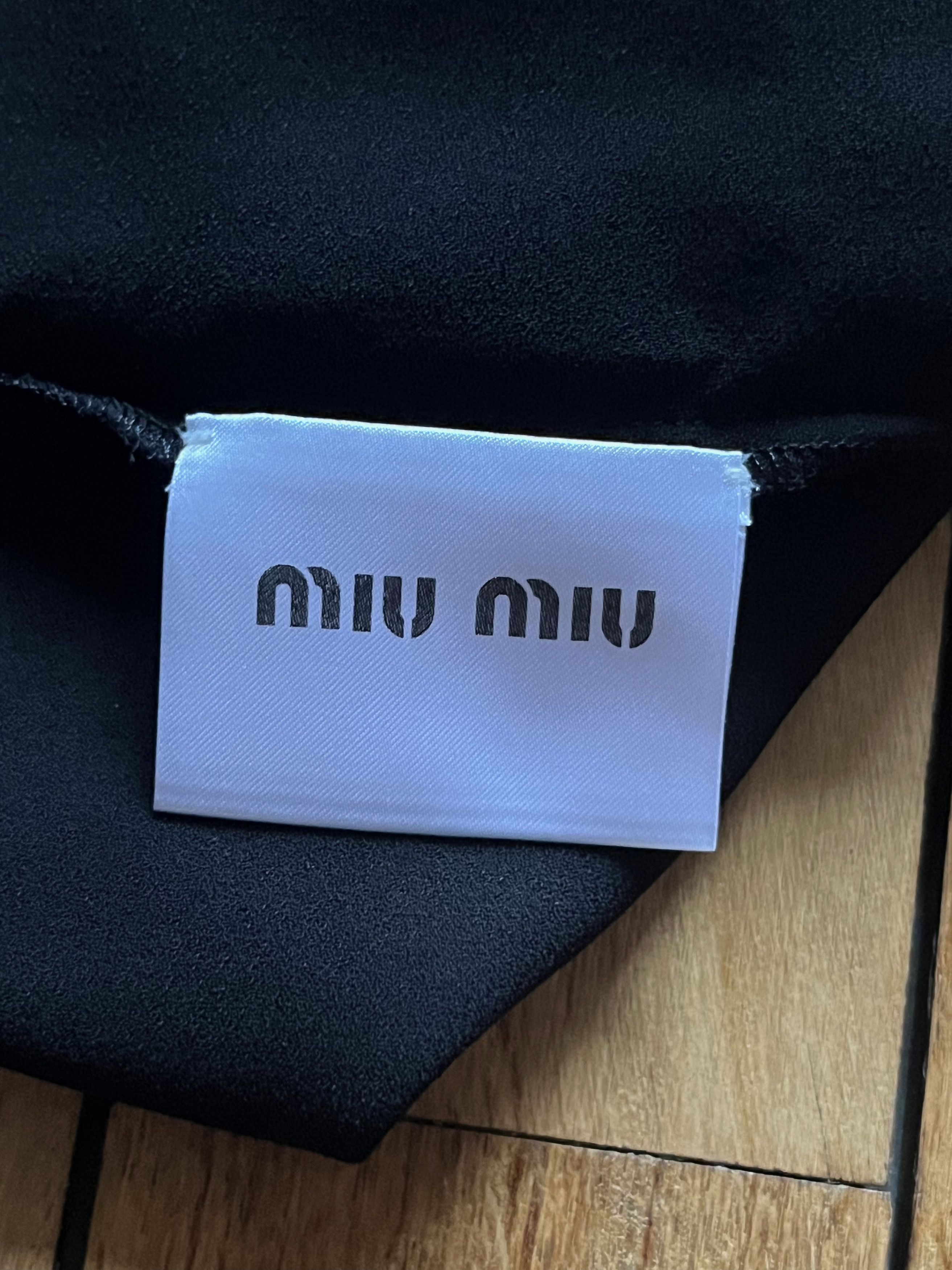 Miu Miu Miu Miu black sleeveless blouse Size S / US 4 / IT 40 - 4 Thumbnail