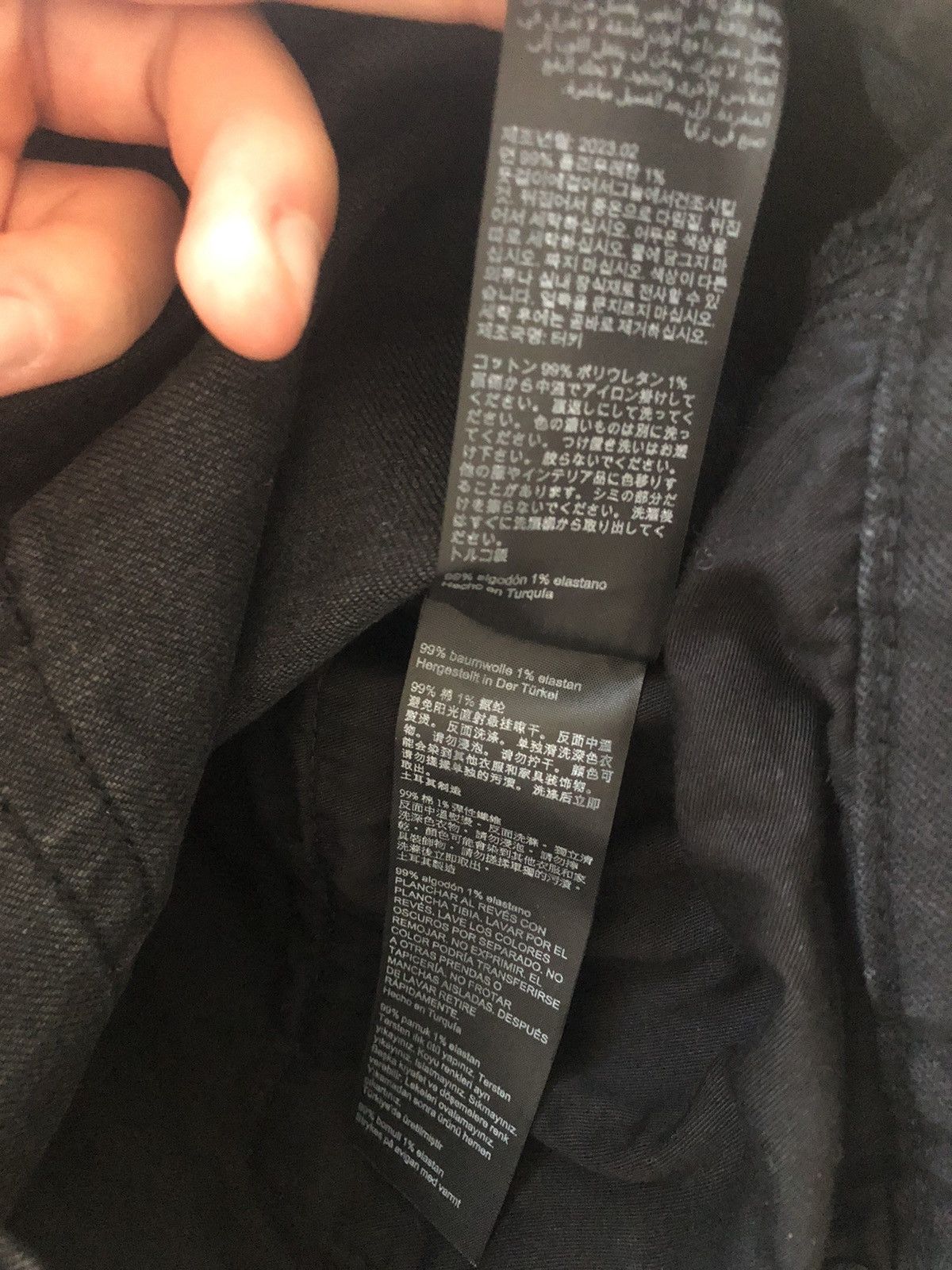 Allsaints ALLSAINTS JOEY TYPE SKINNY BLACK DENIM PANTS Size US 34 / EU 50 - 6 Thumbnail