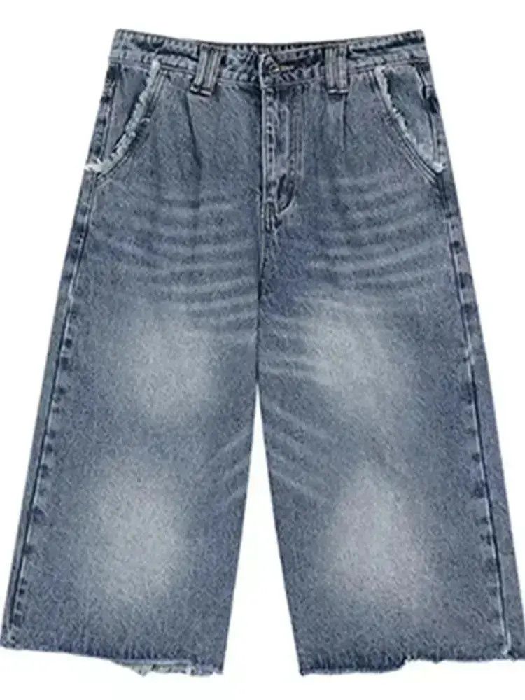 Japanese Brand Straight loose casual denim shorts Size US 32 / EU 48 - 4 Thumbnail