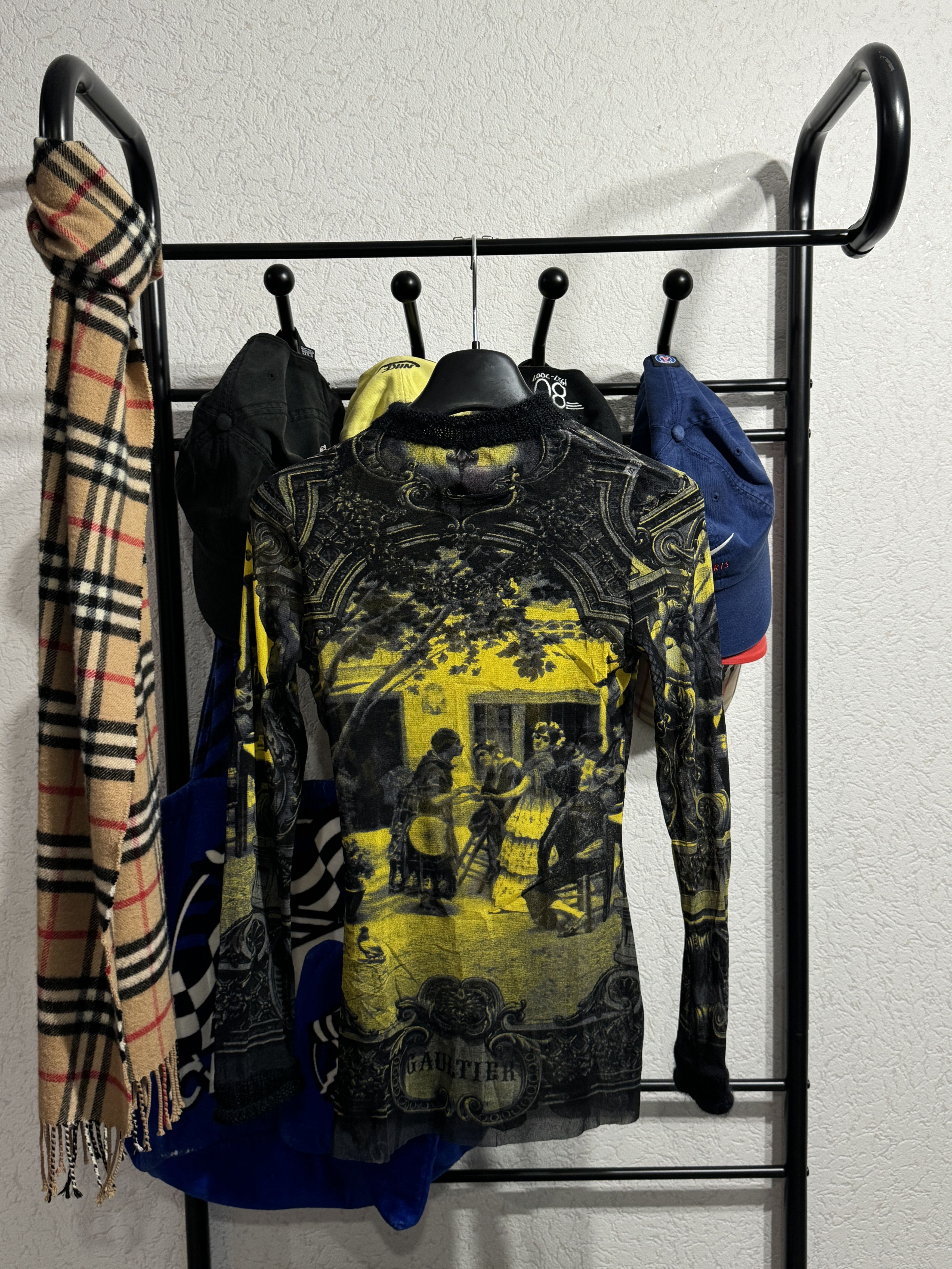 Jean Paul Gaultier Jean Paul Gaultier 1998 mesh top baroque print Size S / US 4 / IT 40 - 2 Thumbnail