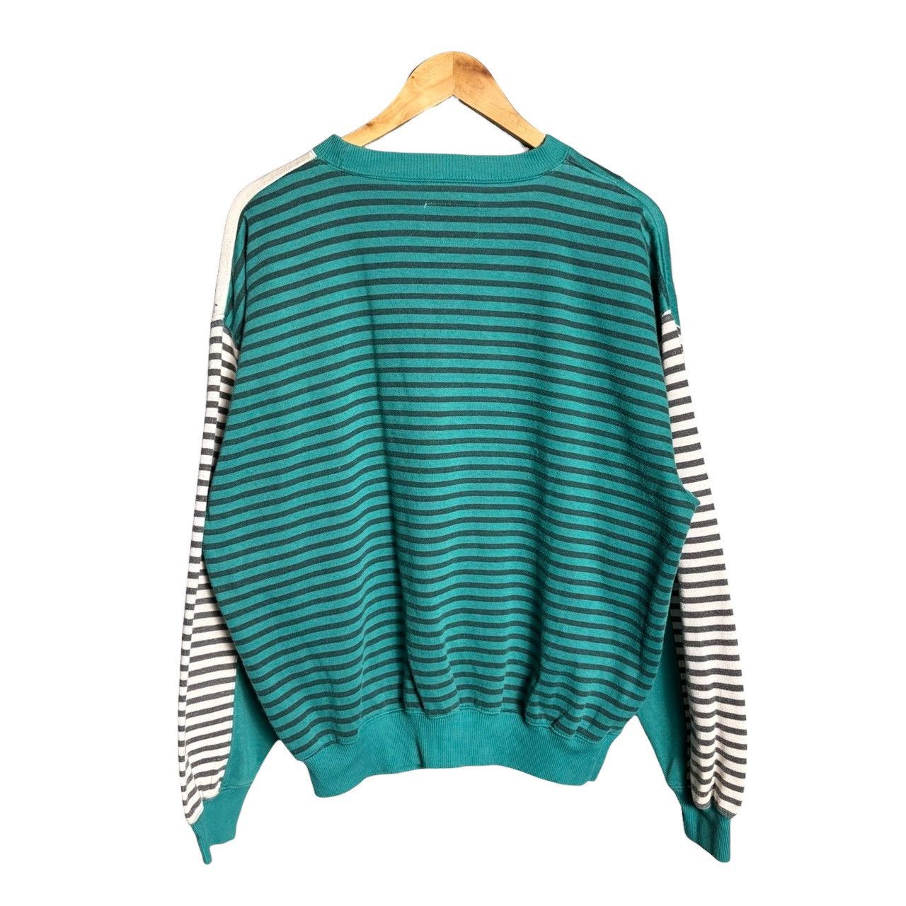 Vintage Vintage 90s Ski Snowboard Graphic Striped Sweatshirt Emo Size US XL / EU 56 / 4 - 2 Thumbnail