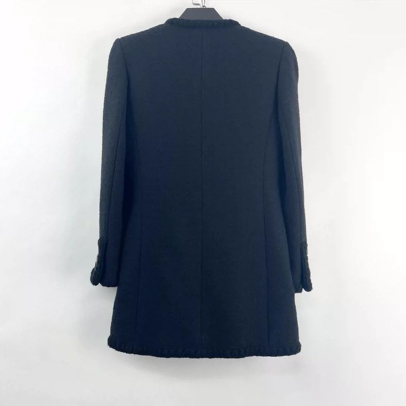 Saint Laurent Paris Saint Laurent ParisBlack tweed bouquet jacket 2504-Nextarr Size S / US 4 / IT 40 - 2 Thumbnail