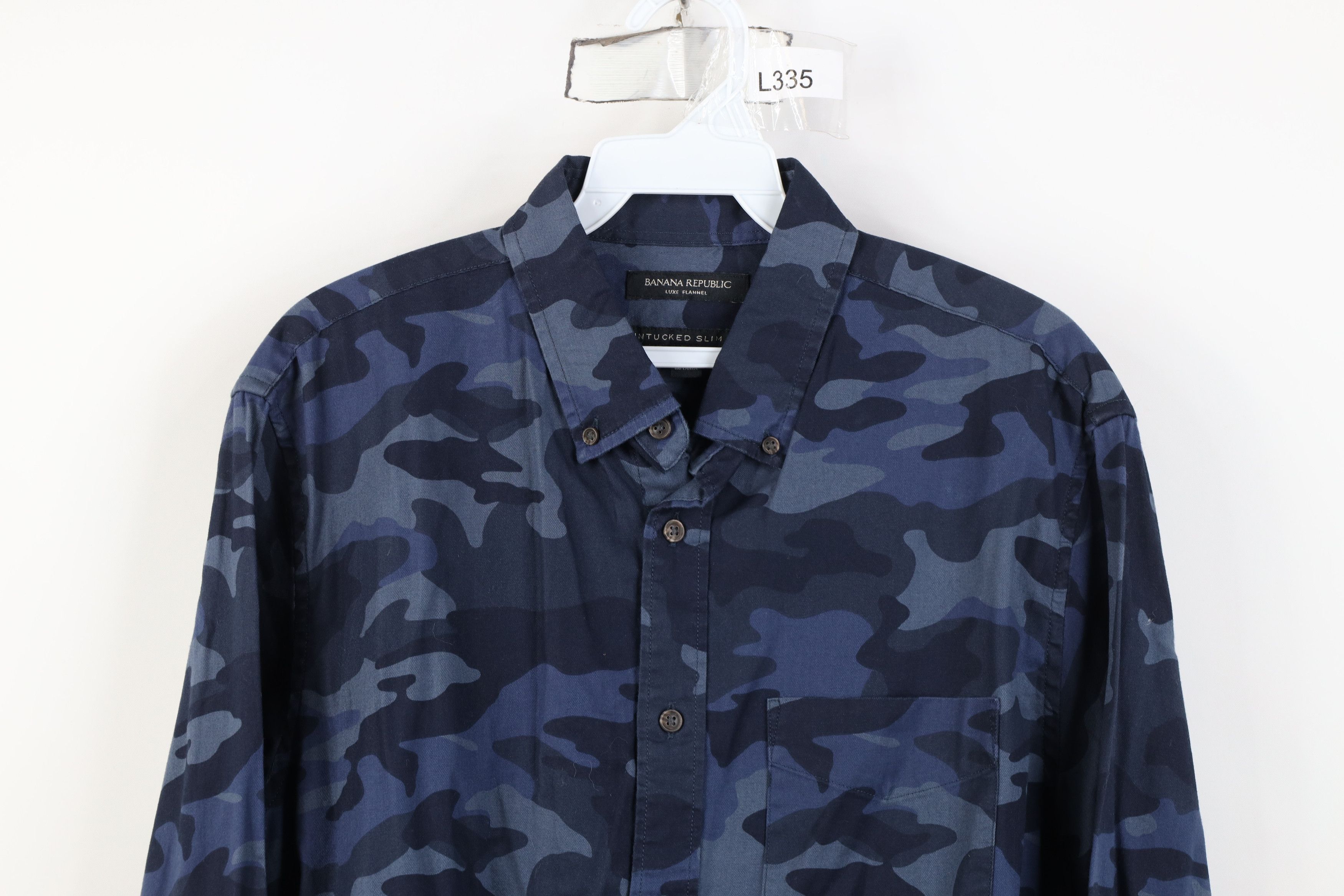 Banana Republic Banana Republic Untucked Luxe Flannel Button Shirt Size US M / EU 48-50 / 2 - 2 Thumbnail
