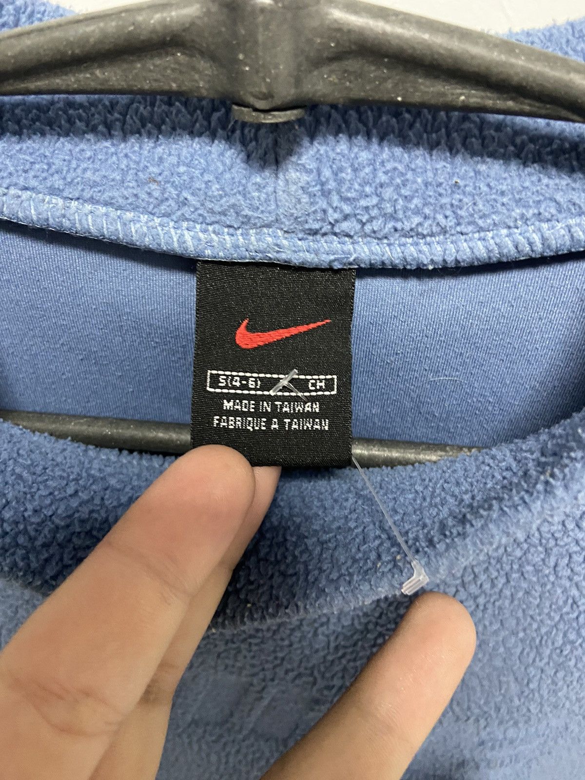 Nike × Vintage Nike Sweatshirt Fleece Big Logo Vintage 90s Spell Out Size US S / EU 44-46 / 1 - 4 Thumbnail
