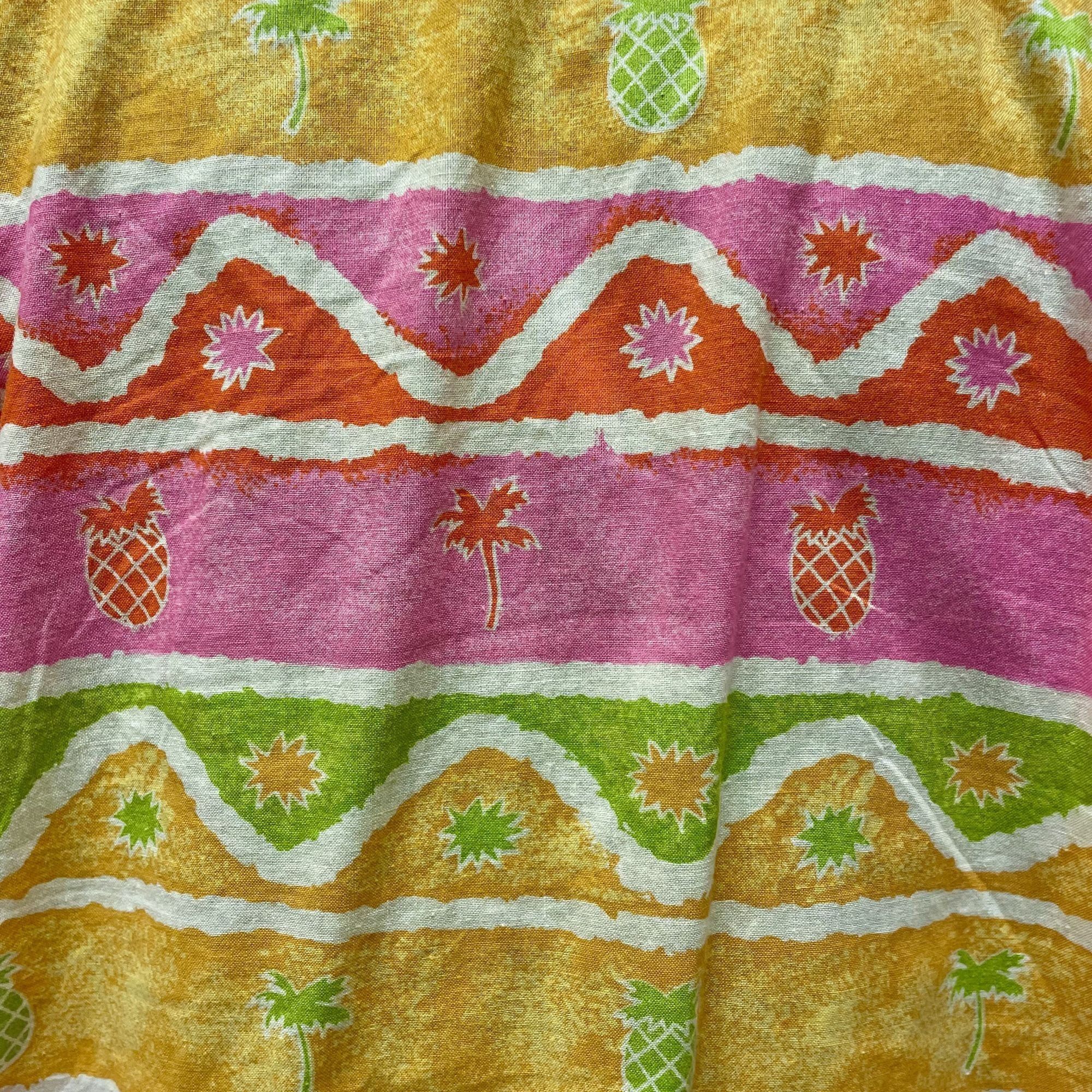 Other Vtg HEET NEON Pink Orange PINEAPPLES Loop Collar Shirt Size US L / EU 52-54 / 3 - 9 Thumbnail